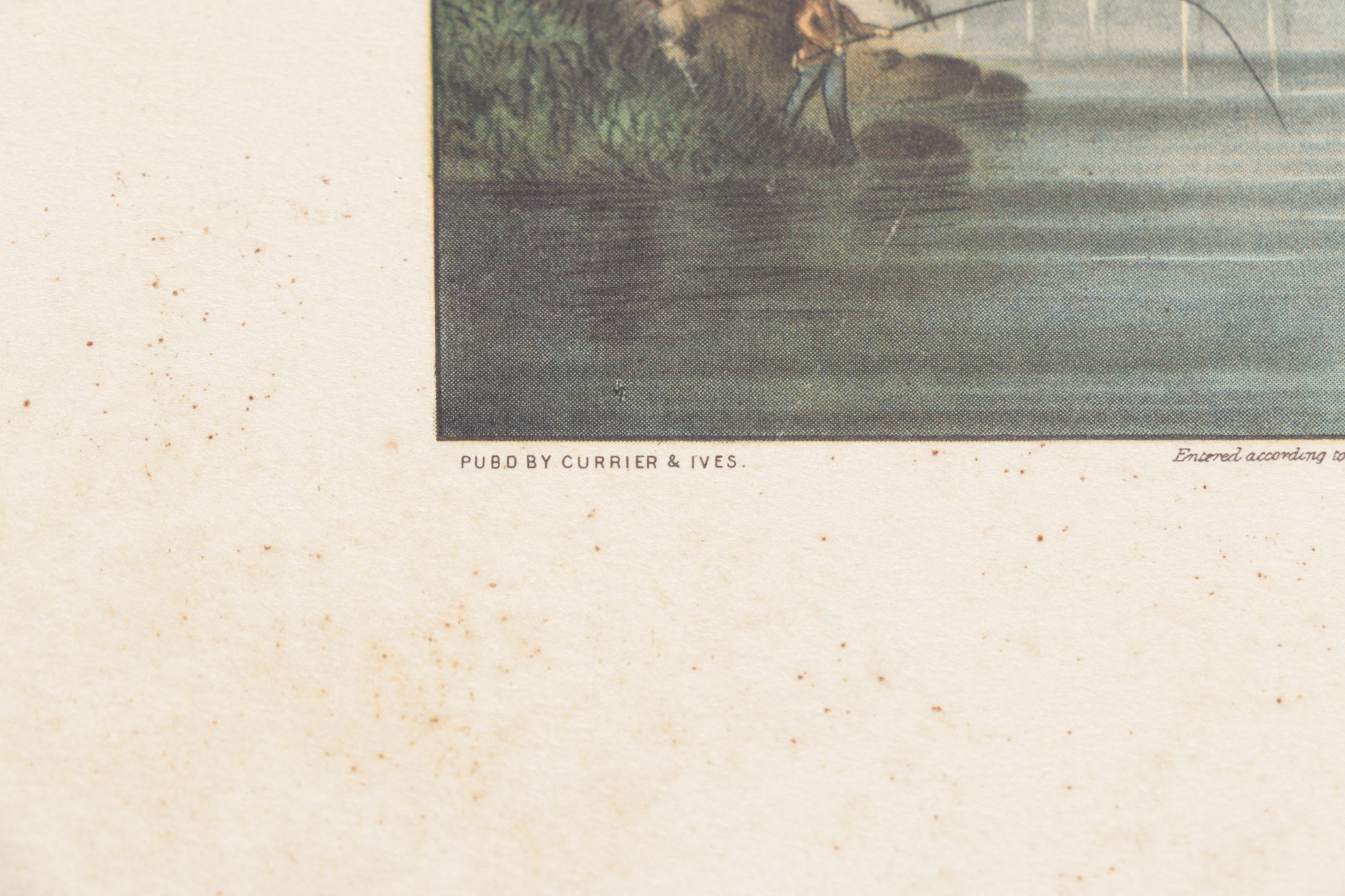 Offset Lithographs After Currier & Ives "The River Side" and More