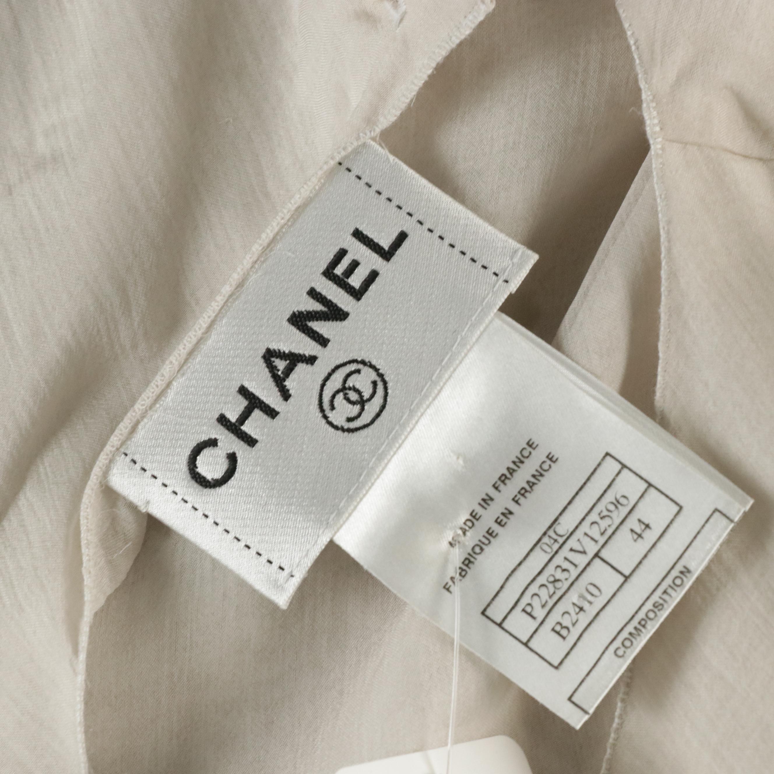 Chanel Silk Sleeveless Top and Skirt From the 2004 Cruise Collection