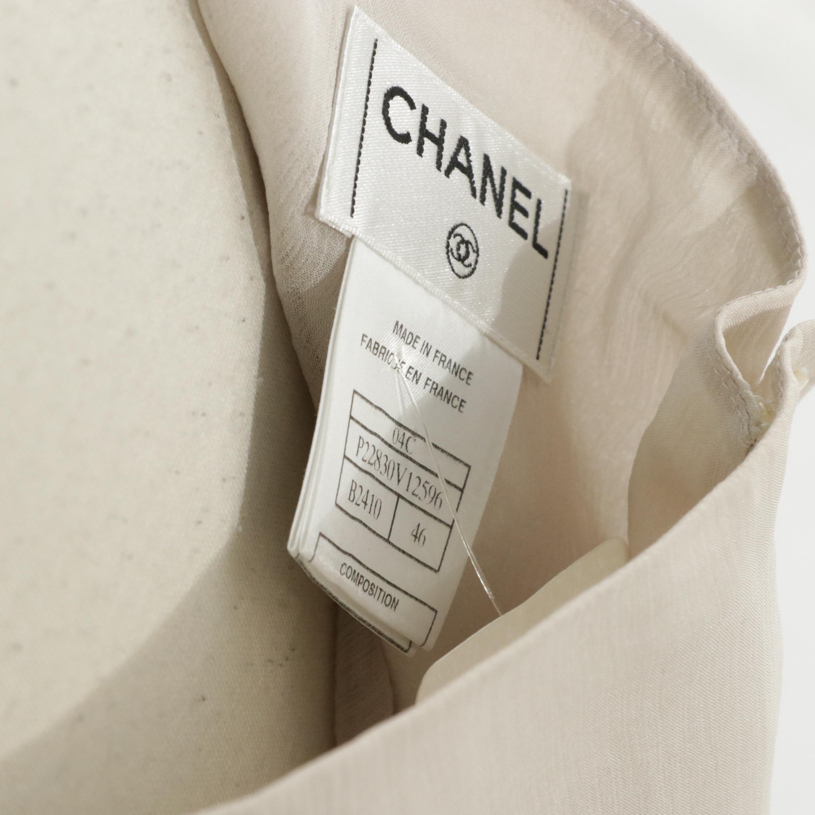 Chanel Silk Sleeveless Top and Skirt From the 2004 Cruise Collection