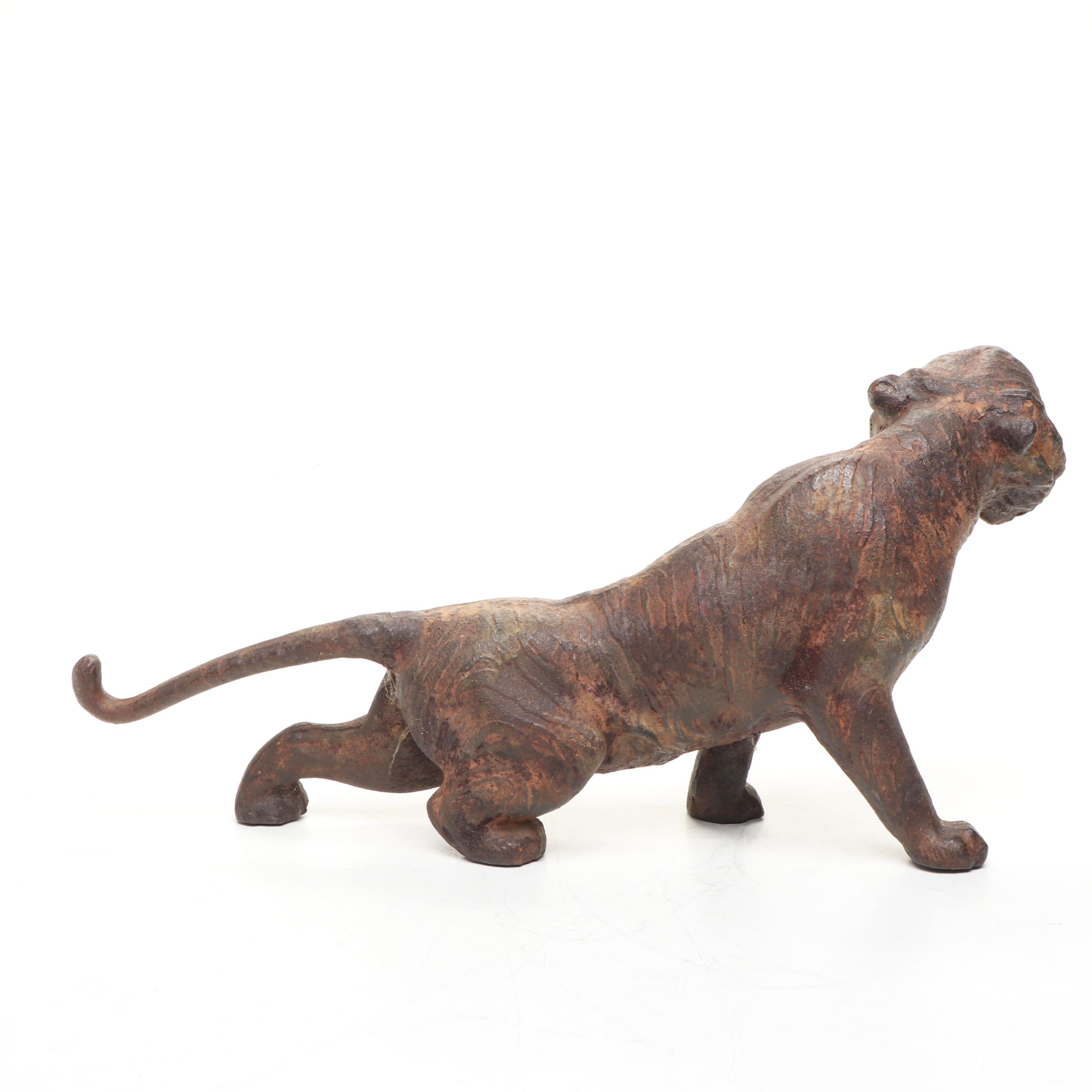 Cast Iron Roaring Tiger Doorstop