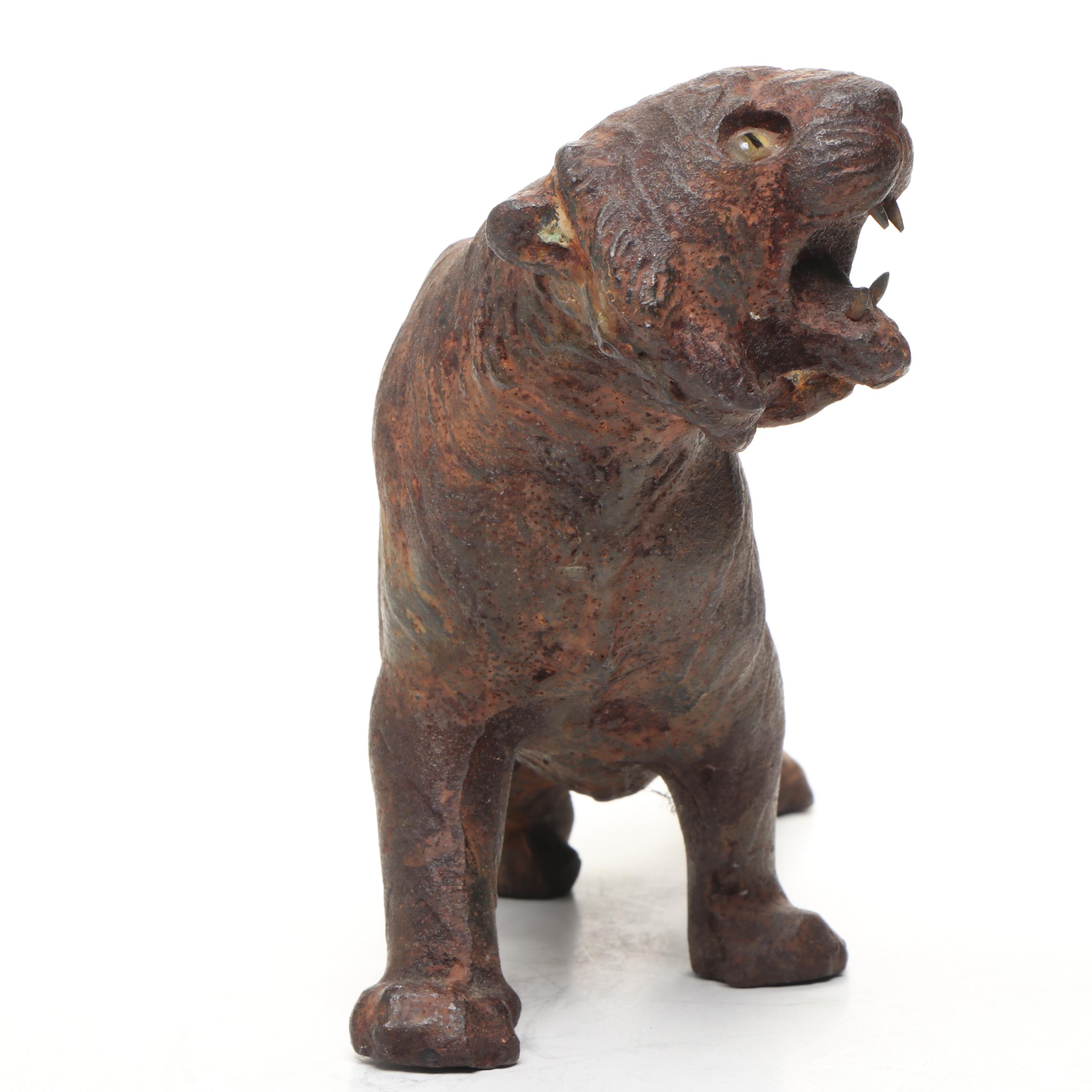 Cast Iron Roaring Tiger Doorstop