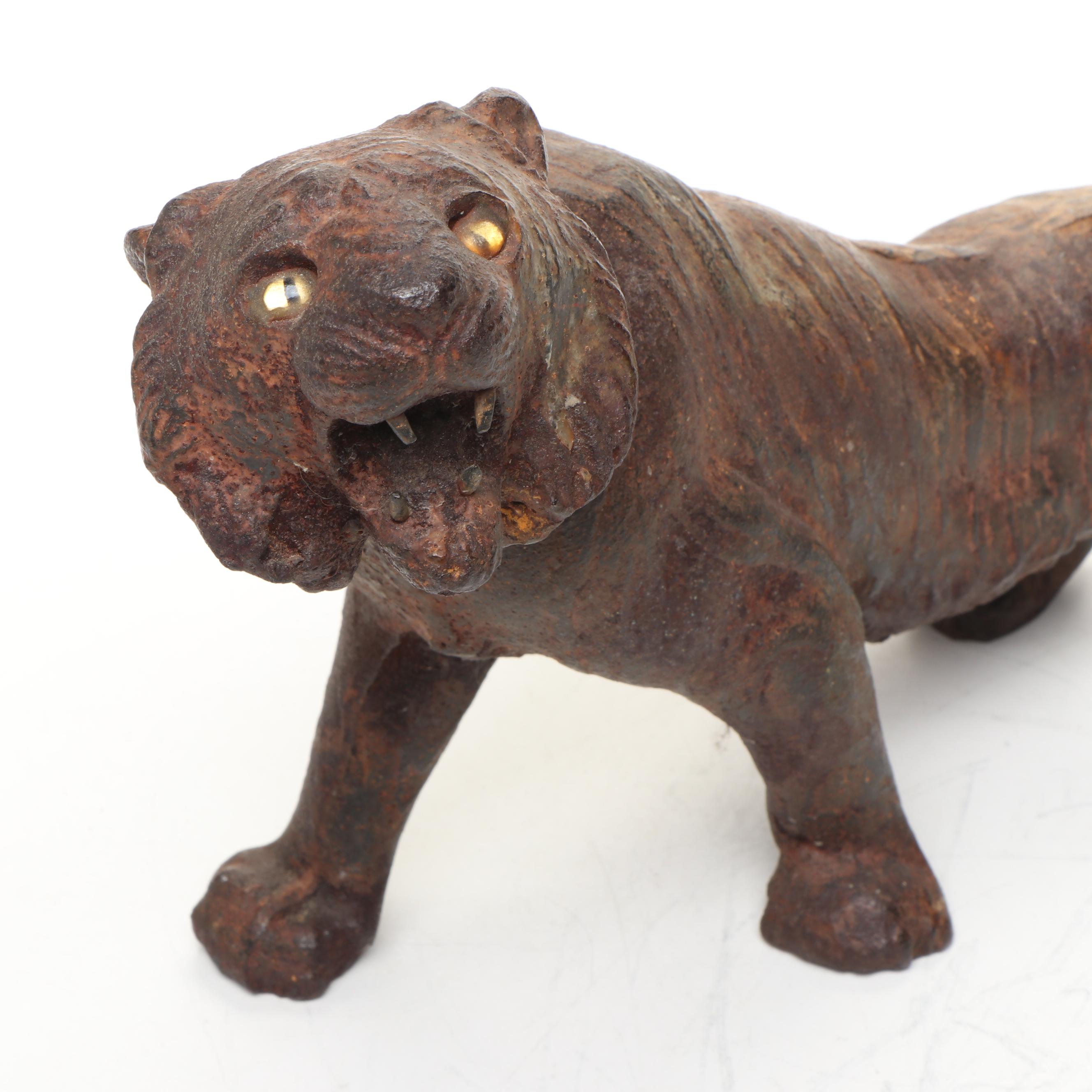 Cast Iron Roaring Tiger Doorstop