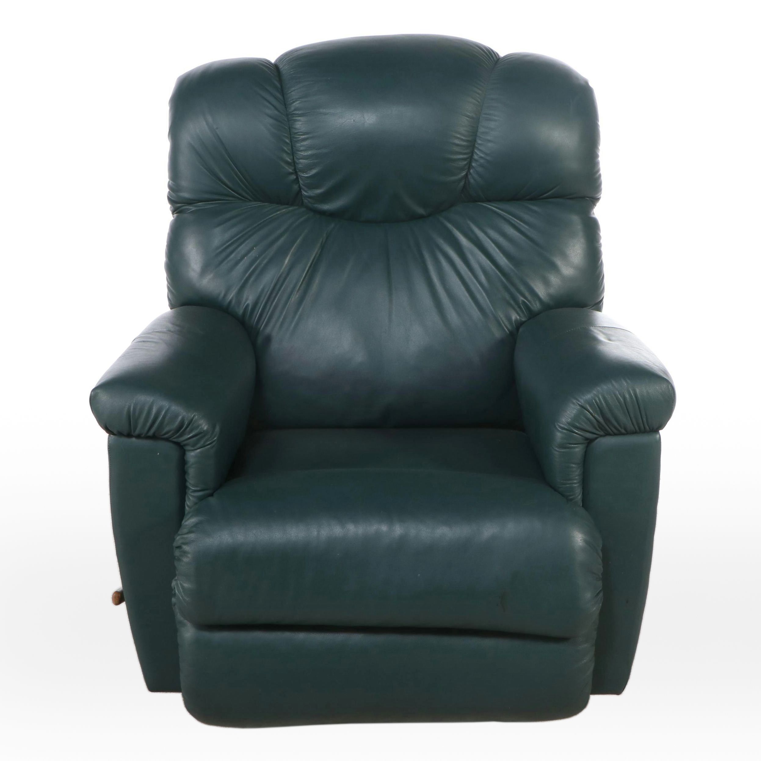 La-Z-Boy Forest Green Leather Recliner