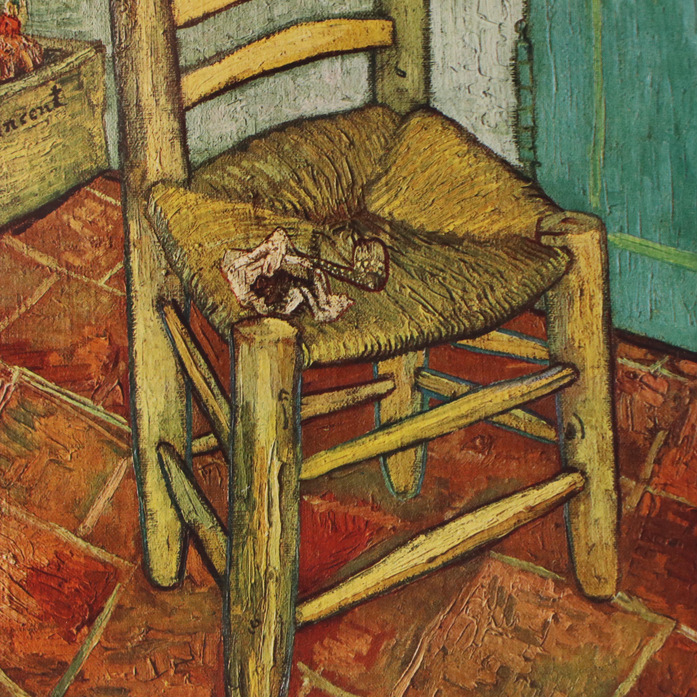 Offset Lithographs After Van Gogh's Chair and "The Pink Orchard"