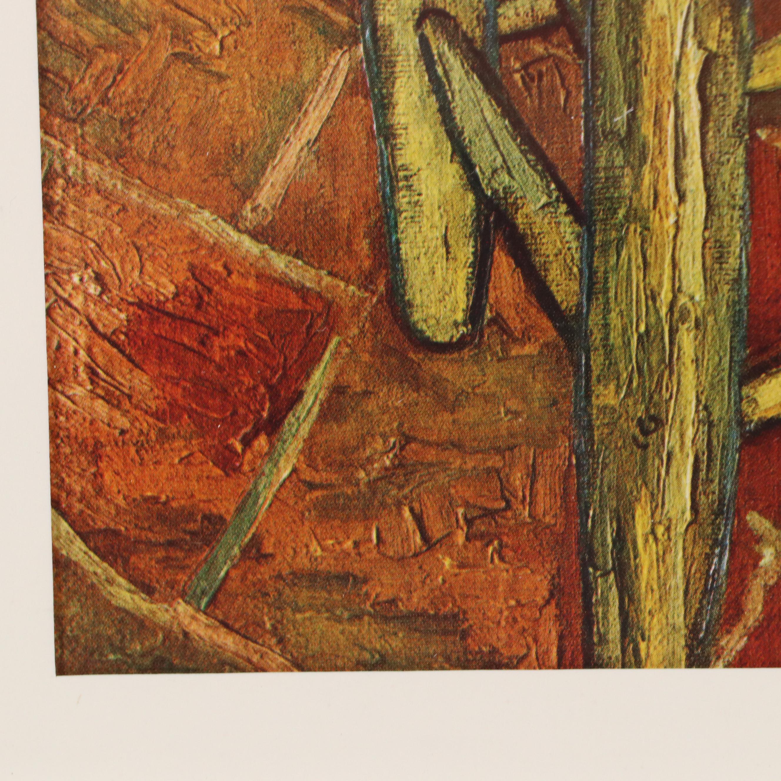 Offset Lithographs After Van Gogh's Chair and "The Pink Orchard"