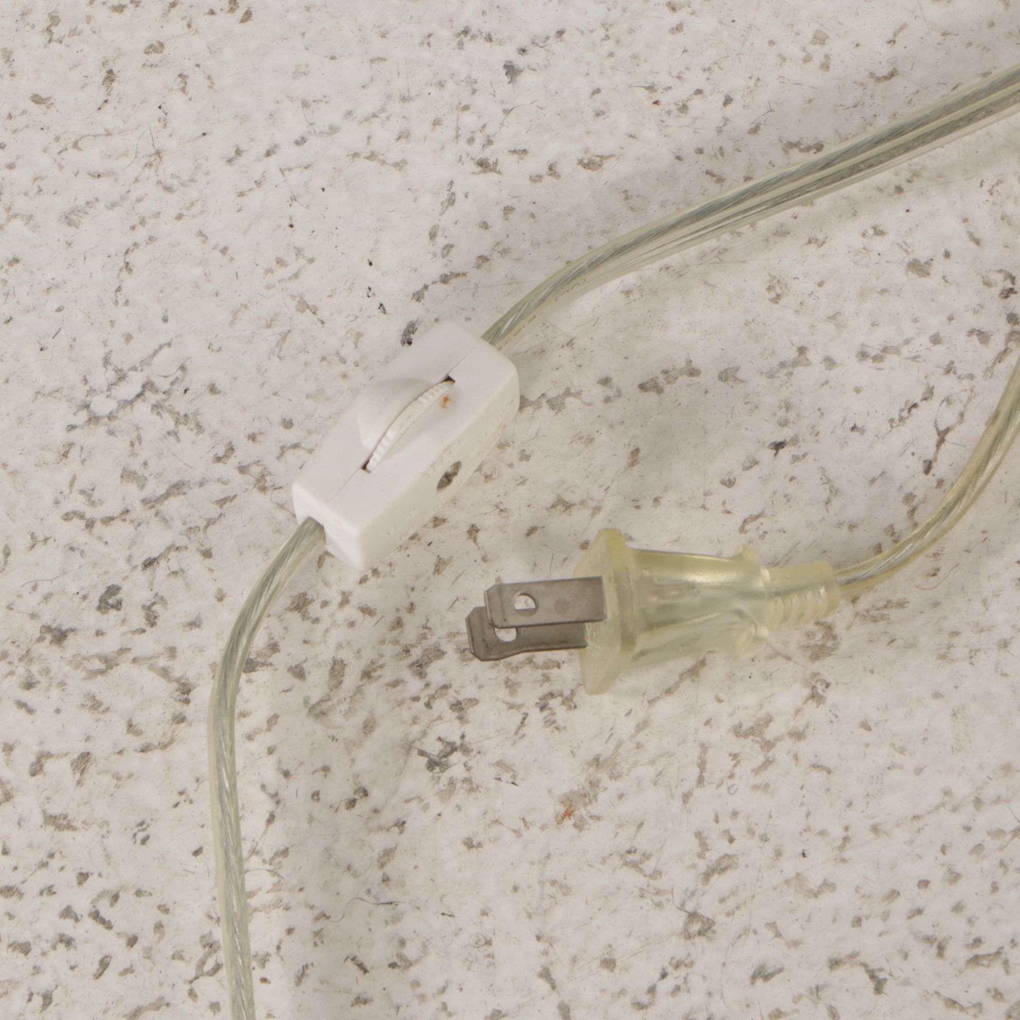 Faux Tortoise Shell Glass Floor Vase Converted to Lamp, 2005