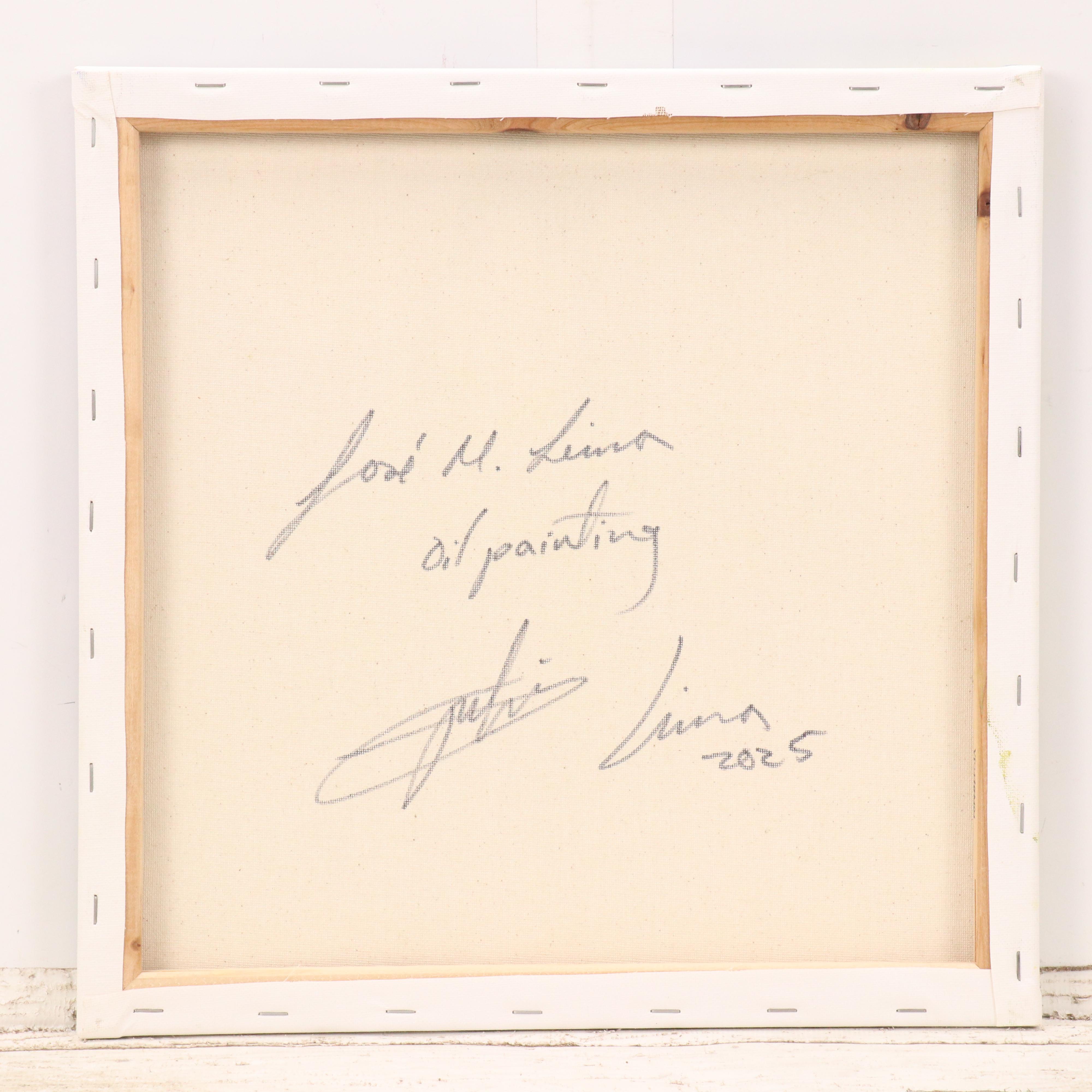 José M. Lima Floral Still Life Oil Painting, 2025