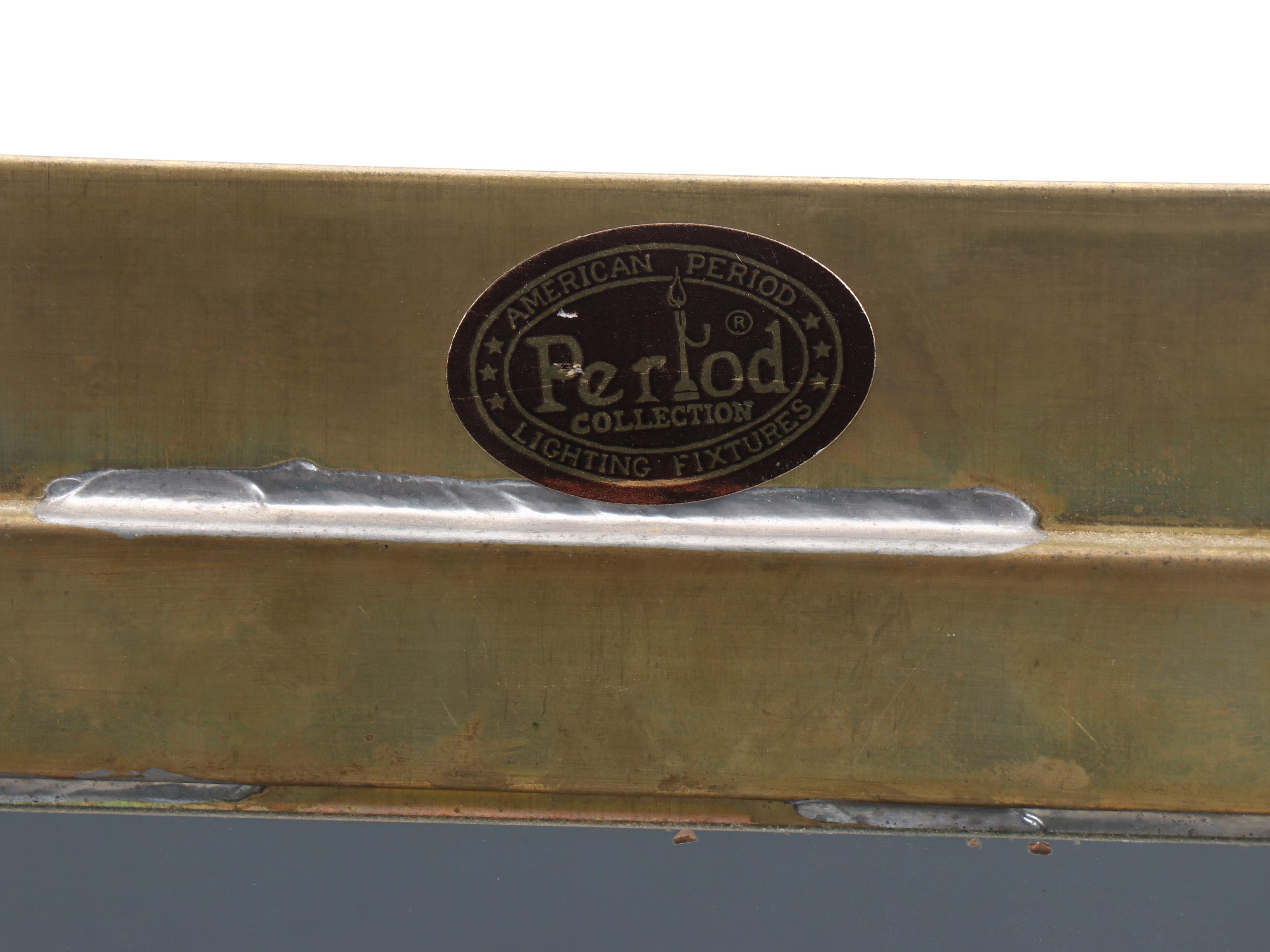 American Period Brass Frame with Other Stone Mosaic Wall Mirrors and Oval Frame