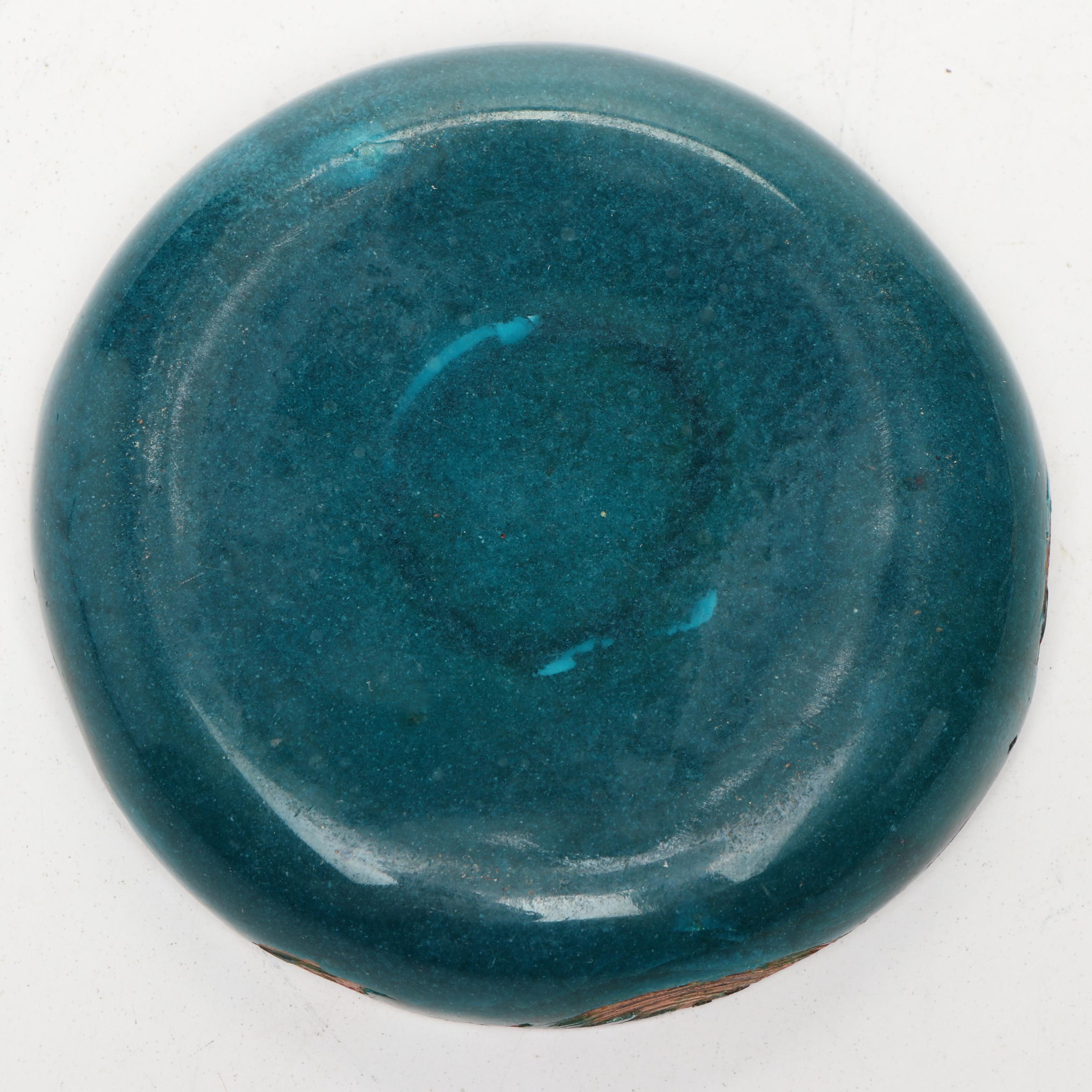 Handcrafted Bovano Enamel Covered Metal Plates with Other Enamel Covered Plates