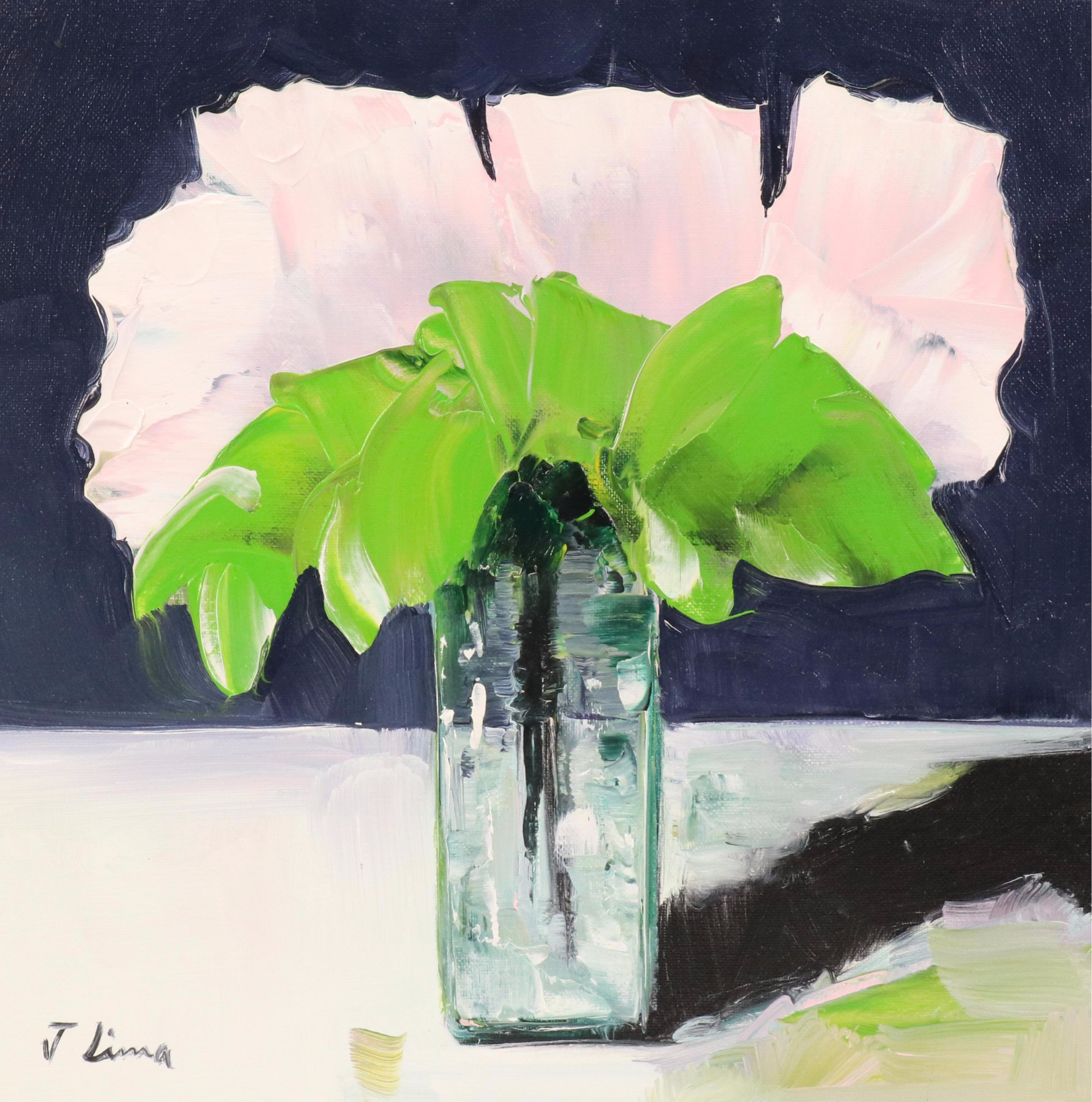 José M. Lima Floral Still Life Oil Painting, 2025