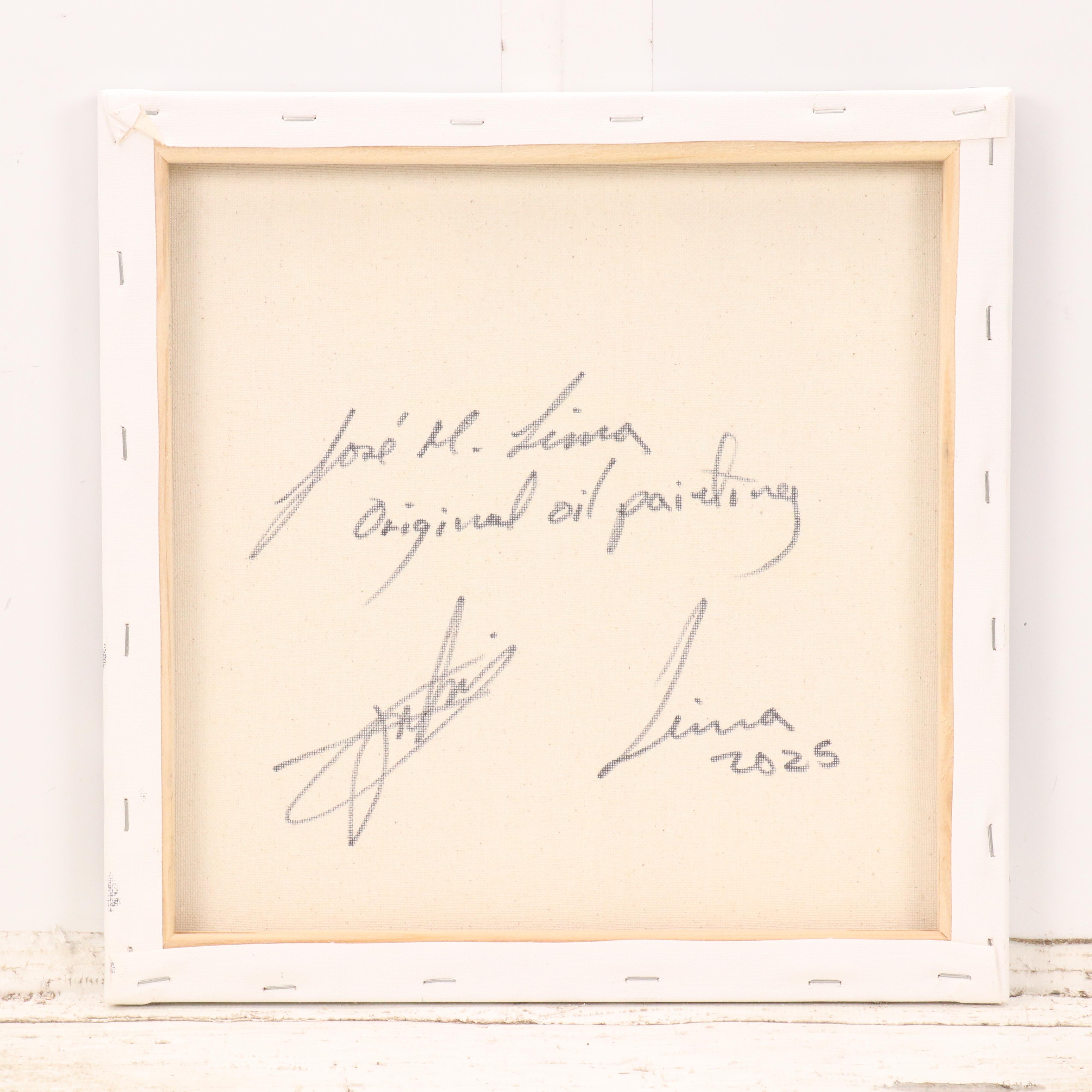 José M. Lima Floral Still Life Oil Painting, 2025