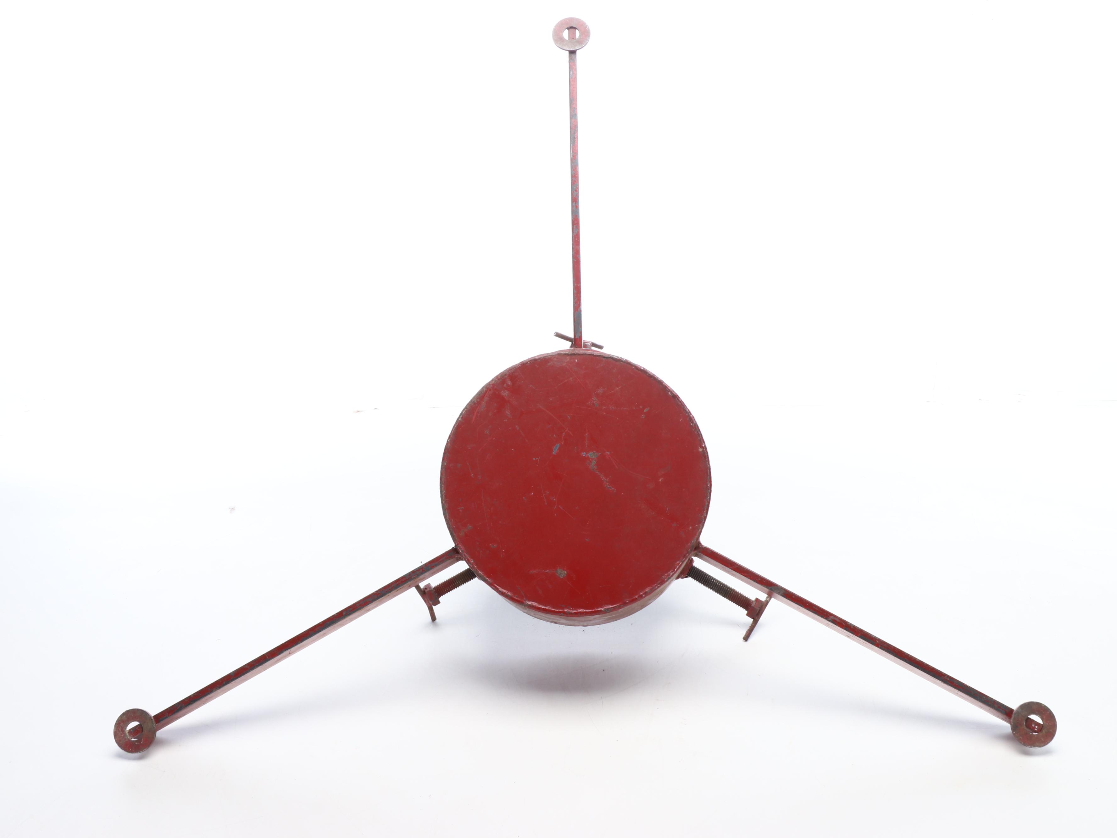 Vintage Painted Metal Christmas Tree Stand, Mid-20th Century