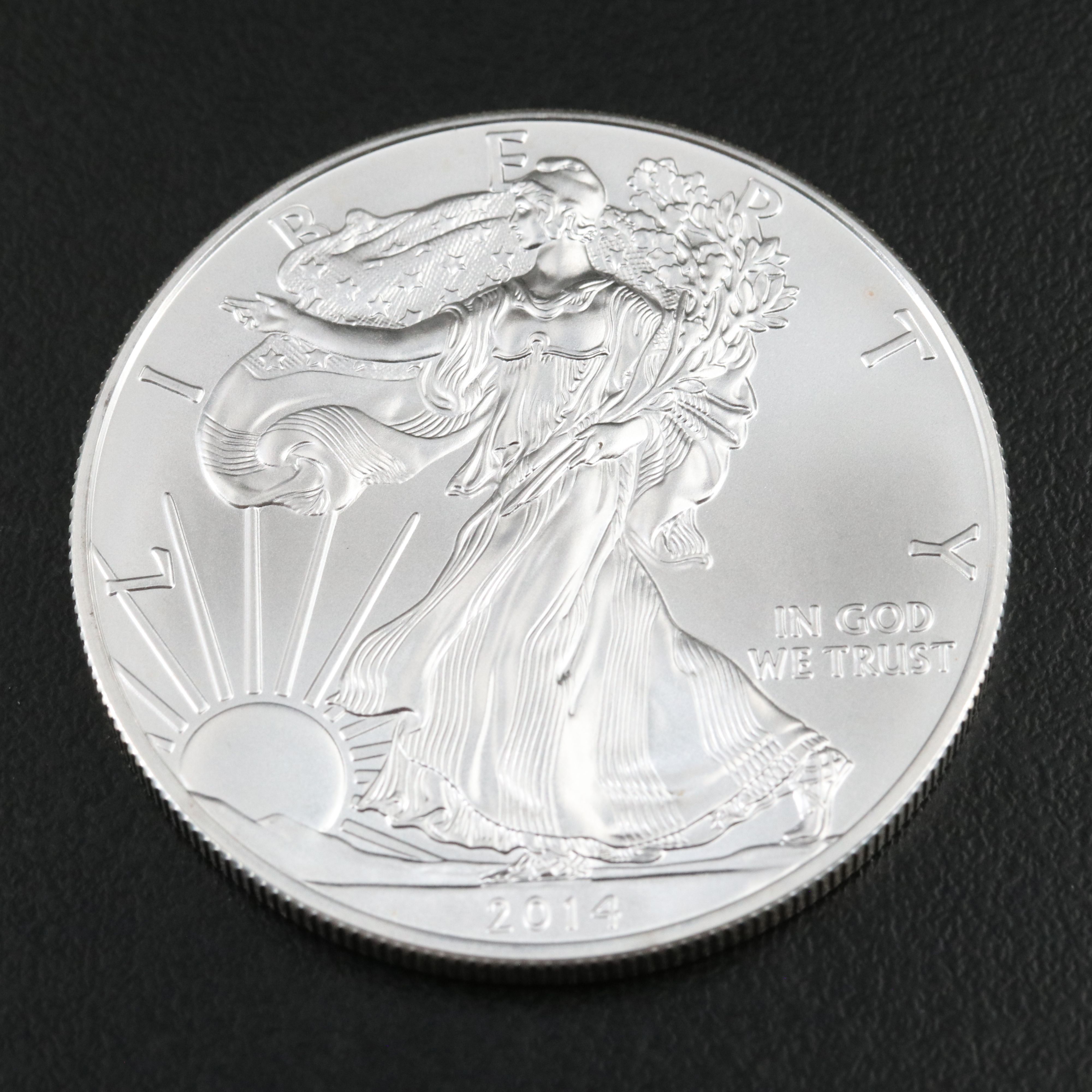 Two 2014 U.S. Silver Eagles