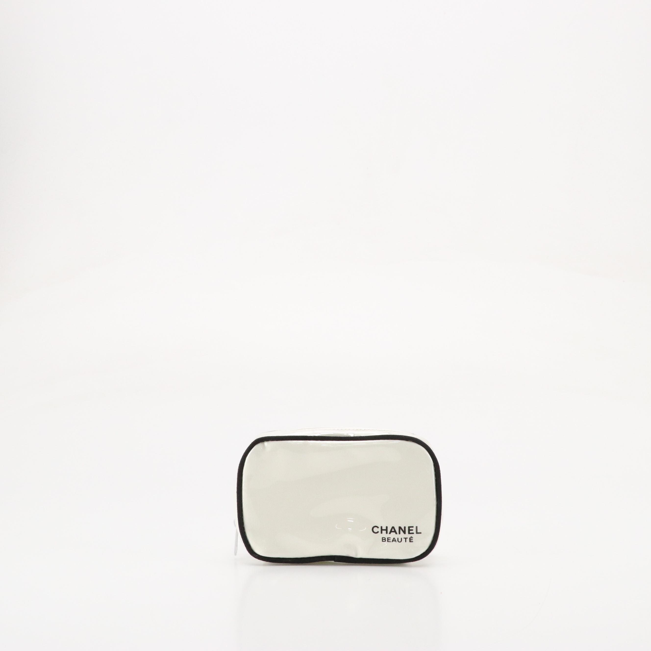 Chanel Beauté Promotional Cosmetic Travel Pouches and Makeup Mirror