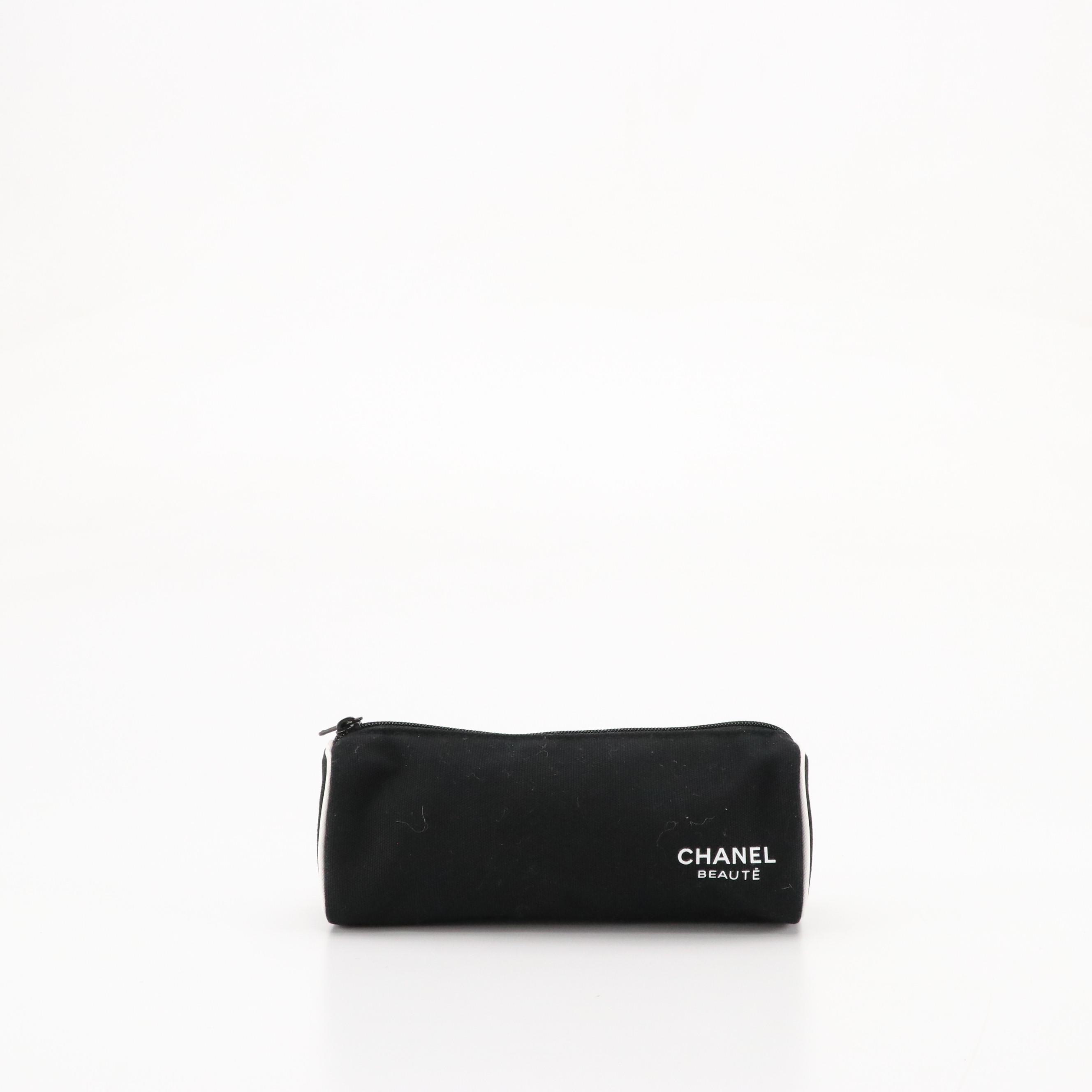 Chanel Beauté Promotional Cosmetic Travel Pouches and Makeup Mirror