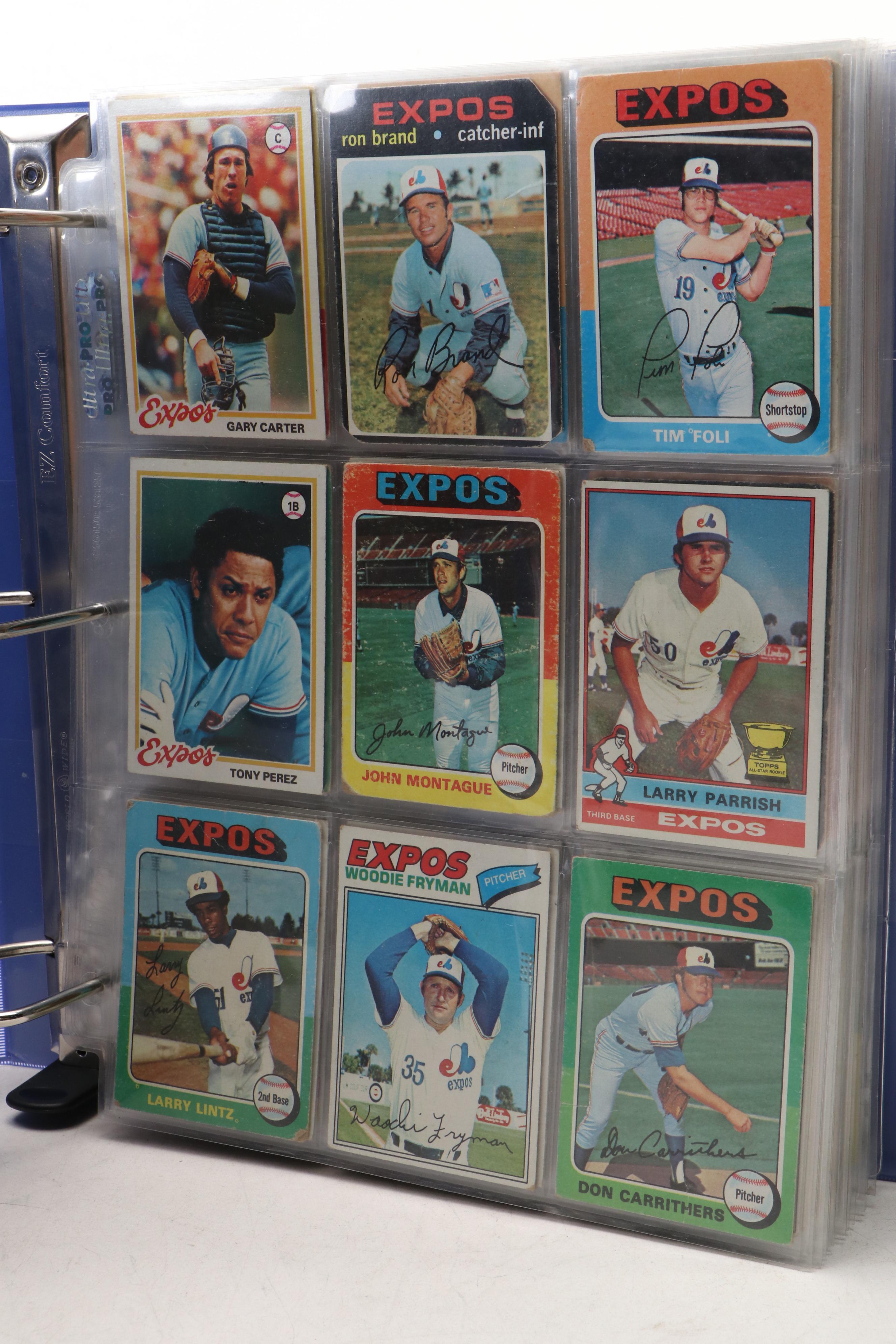 Topps Baseball Cards Featuring Ted Williams, Ernie Banks, and More, 1950s-1970s