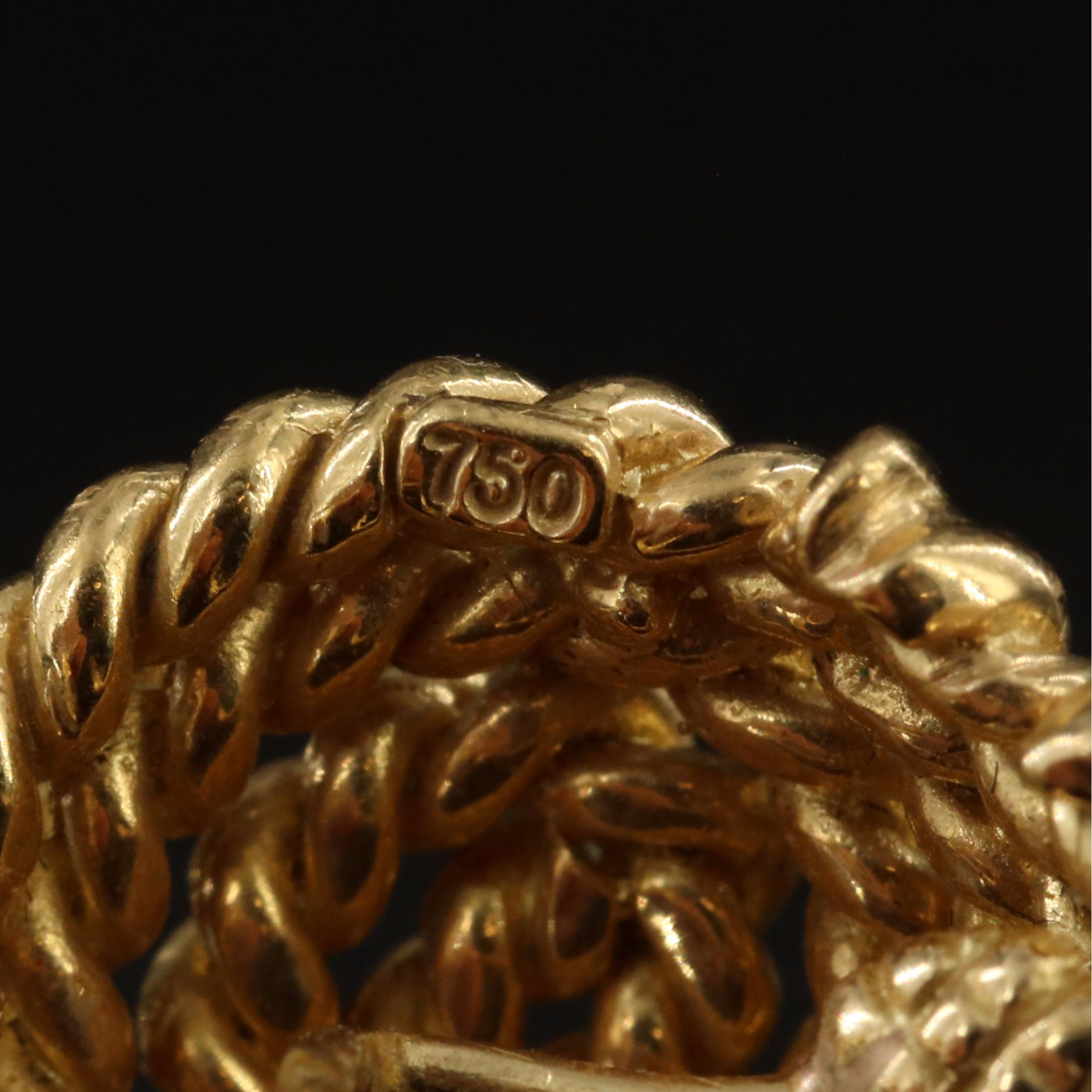 Tiffany & Co. 18K Coiled Rope Earrings