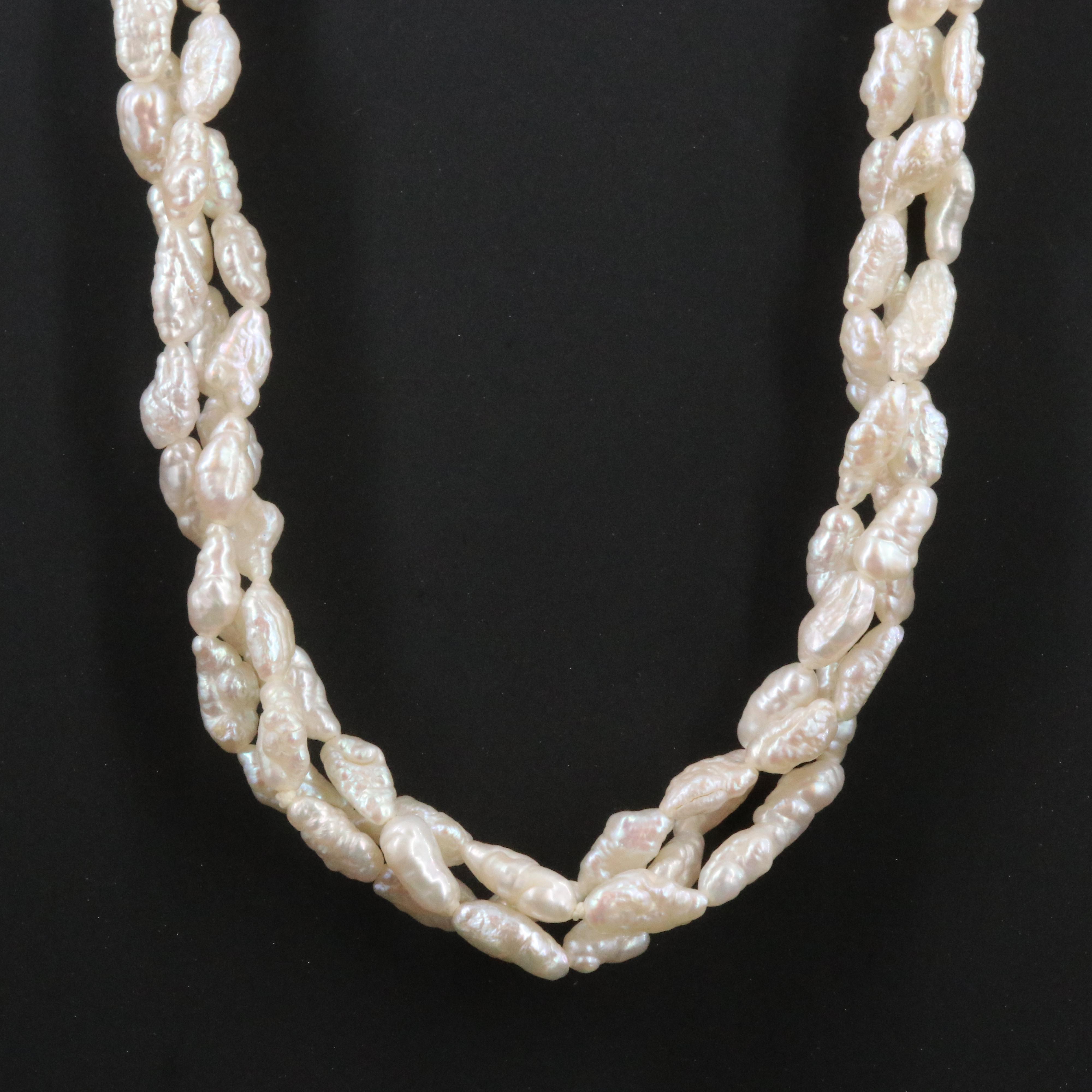 Pearl Torsade with Sterling Clasp