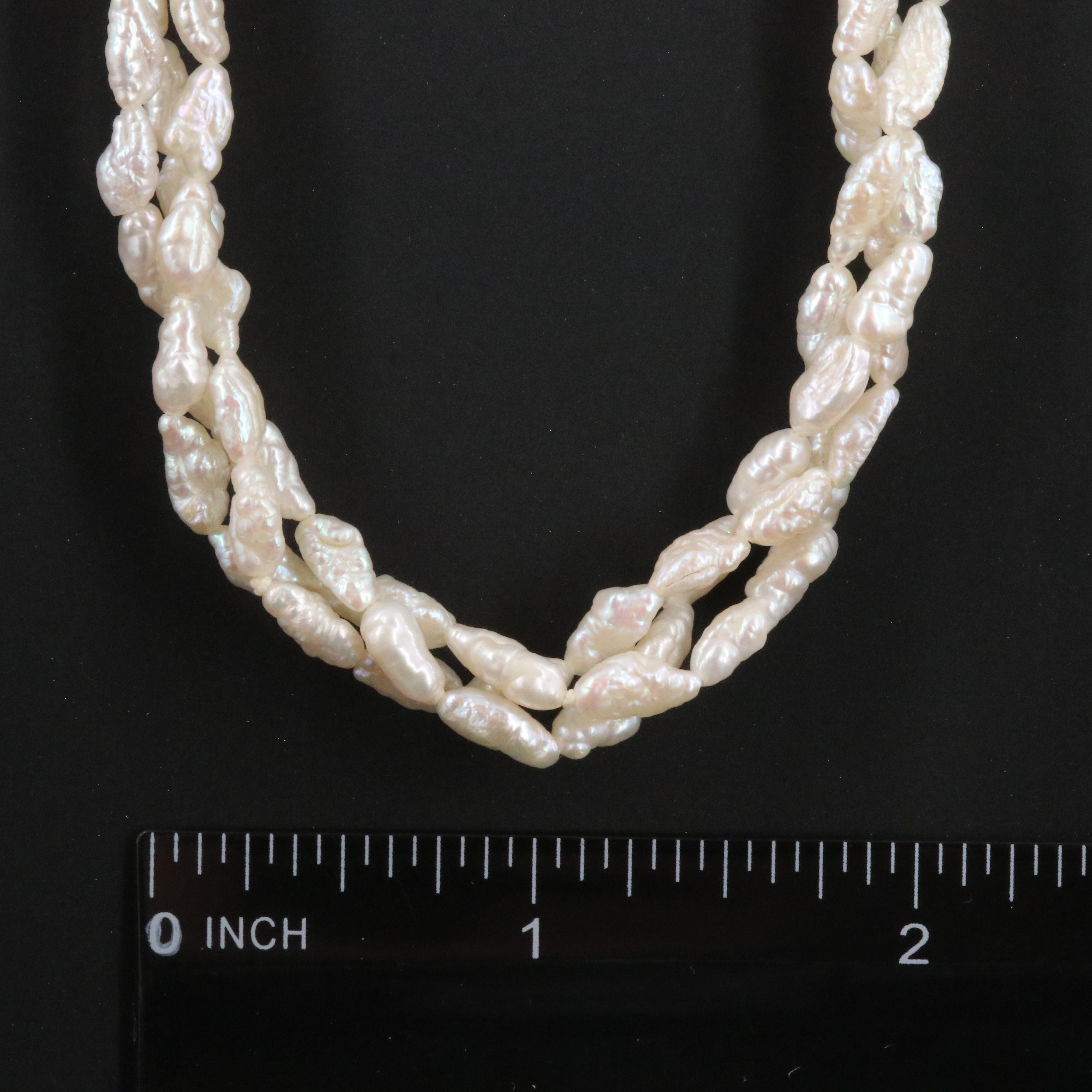 Pearl Torsade with Sterling Clasp
