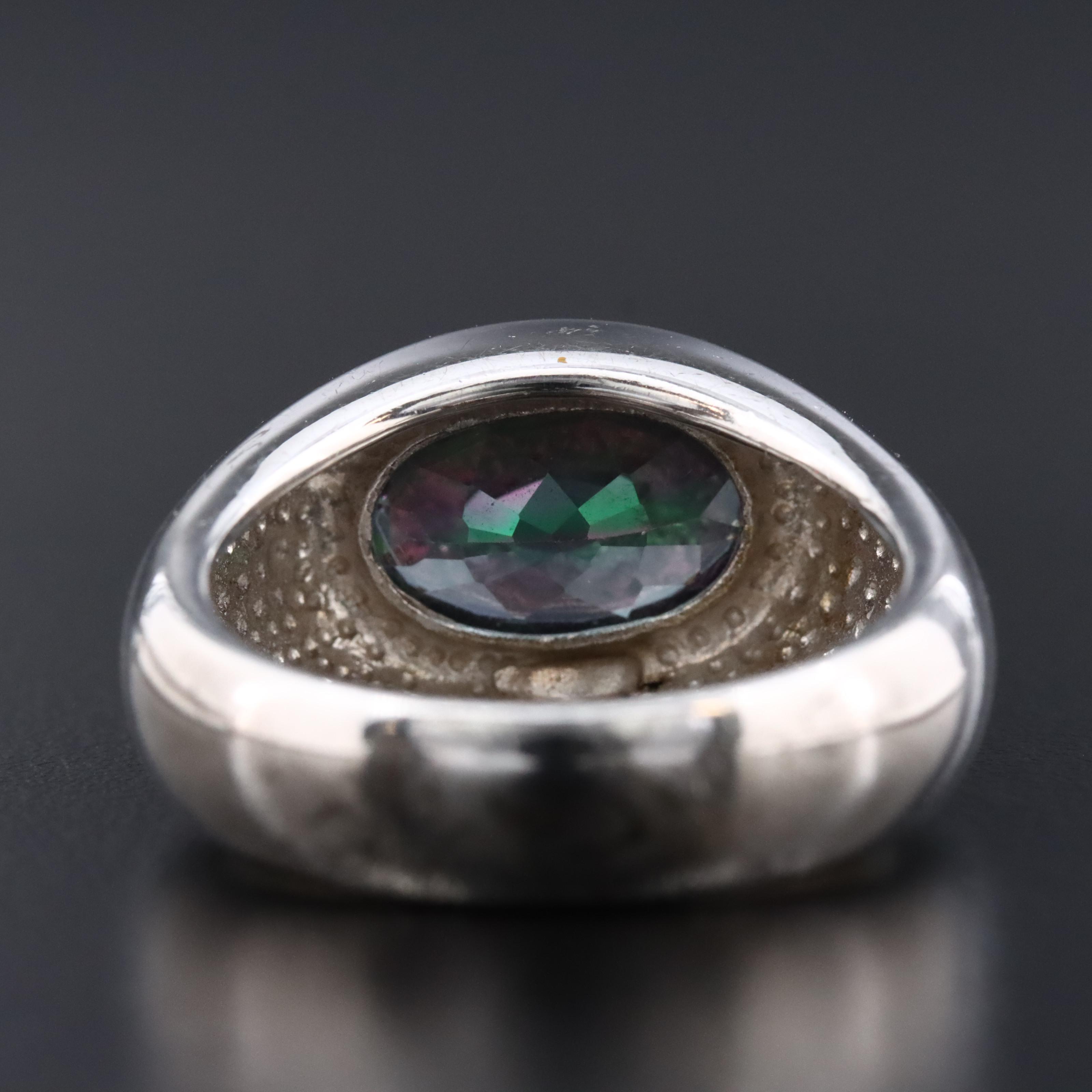 Sterling Mystic Topaz Ring