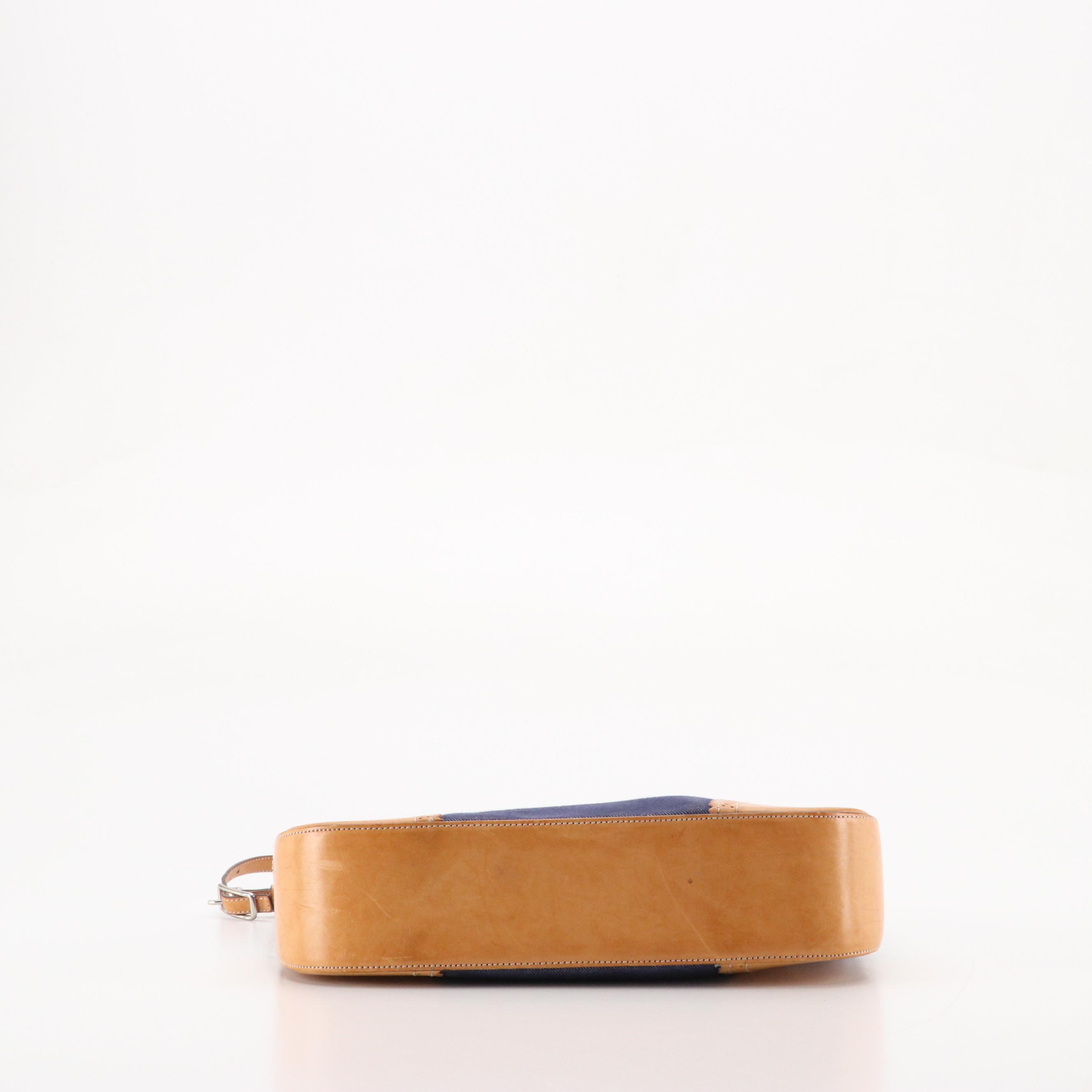 Coach Red and Black Leather Hobo Shoulder Bags, Zippered Denim Bag