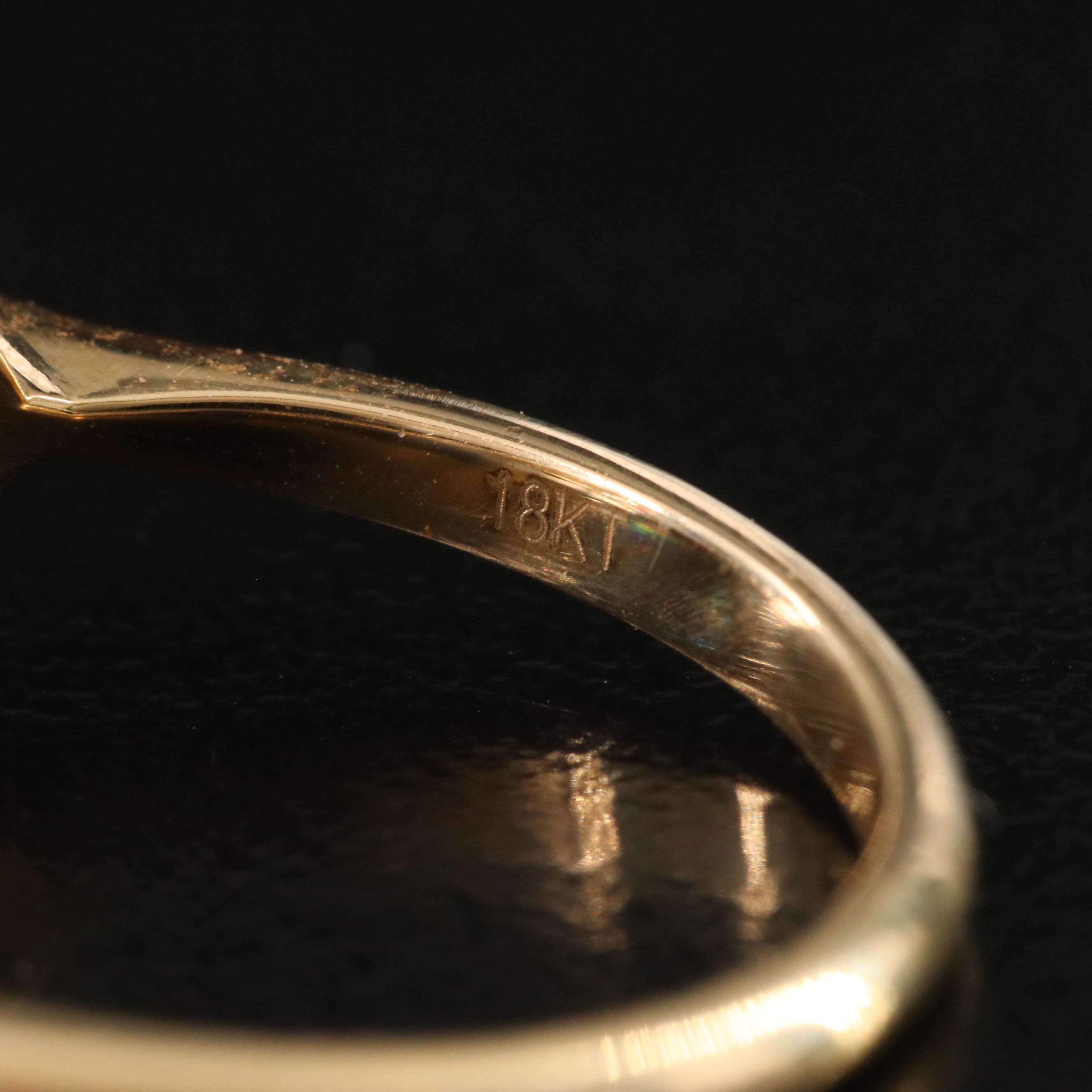 18K 5.56 CTW Lab Grown Diamond Ring with Fancy Blue Center and IGI Report