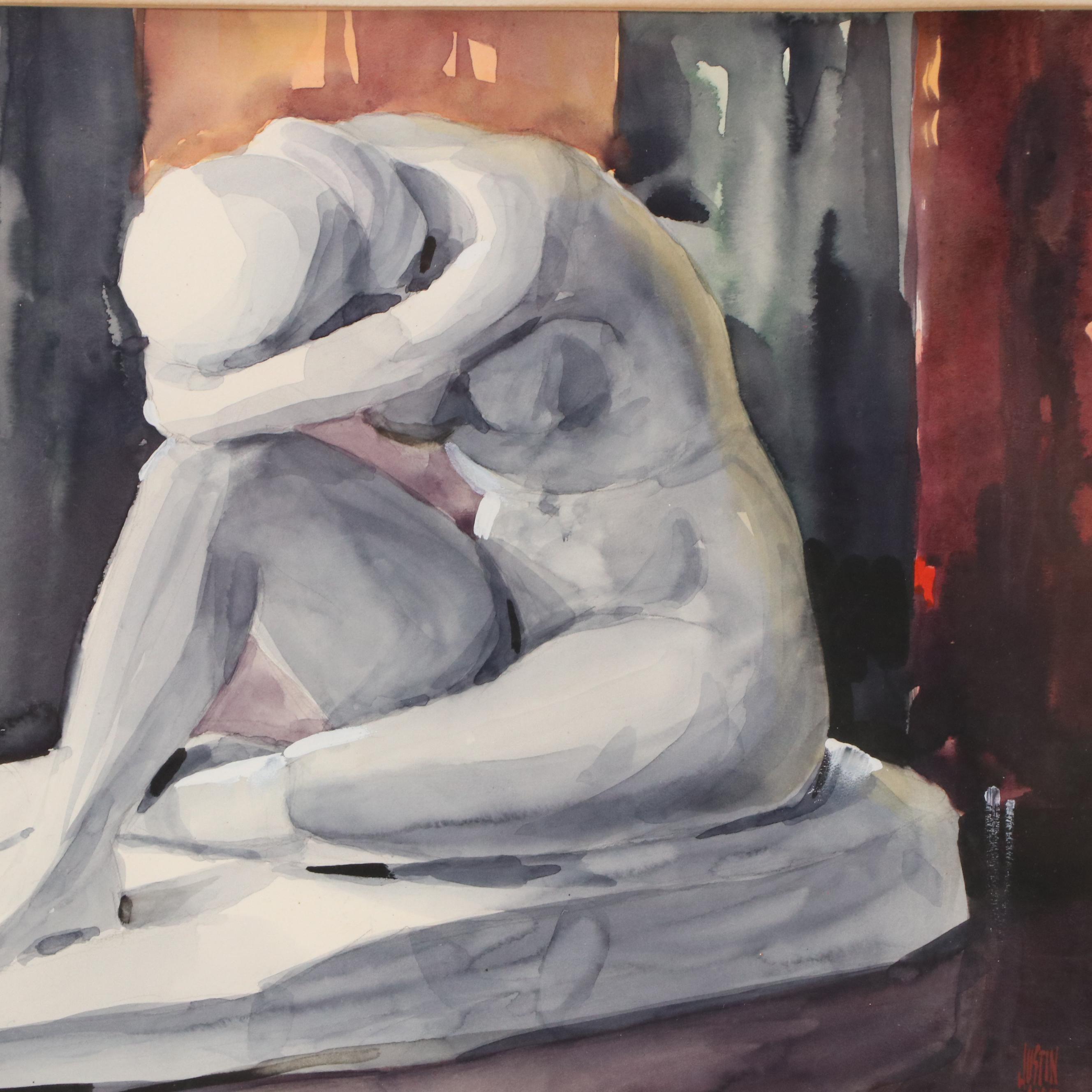 Justin L. Kilbourne Watercolor Still Life "Invocation"