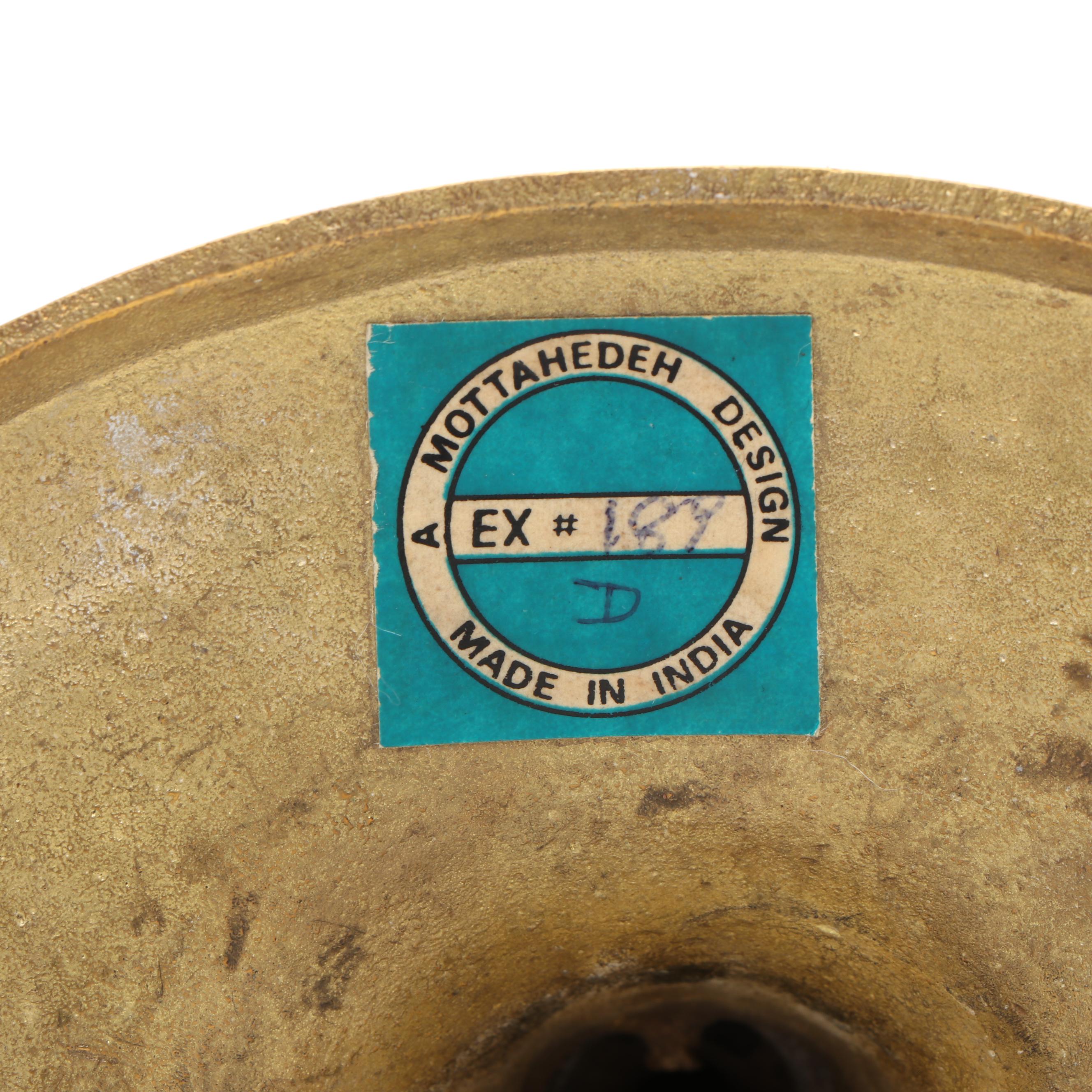 Indian Brass Candlesticks with Other Brass Candlestick and Ashtrays