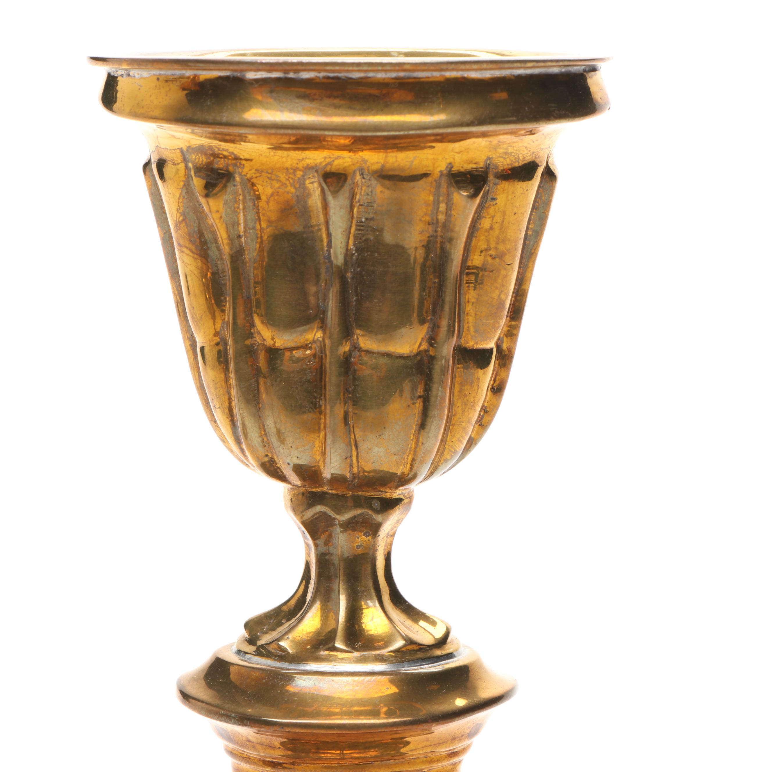 Indian Brass Candlesticks with Other Brass Candlestick and Ashtrays