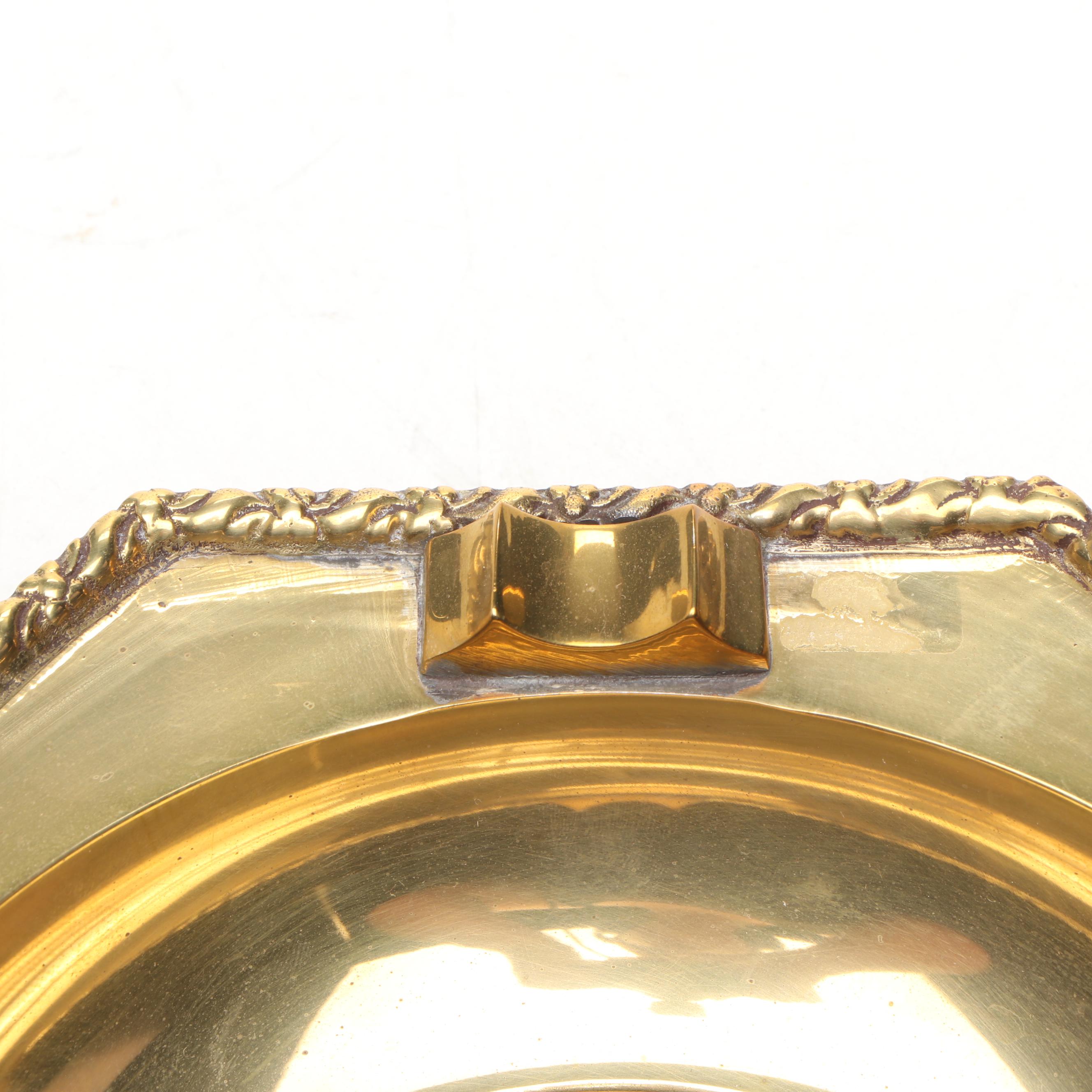 Indian Brass Candlesticks with Other Brass Candlestick and Ashtrays