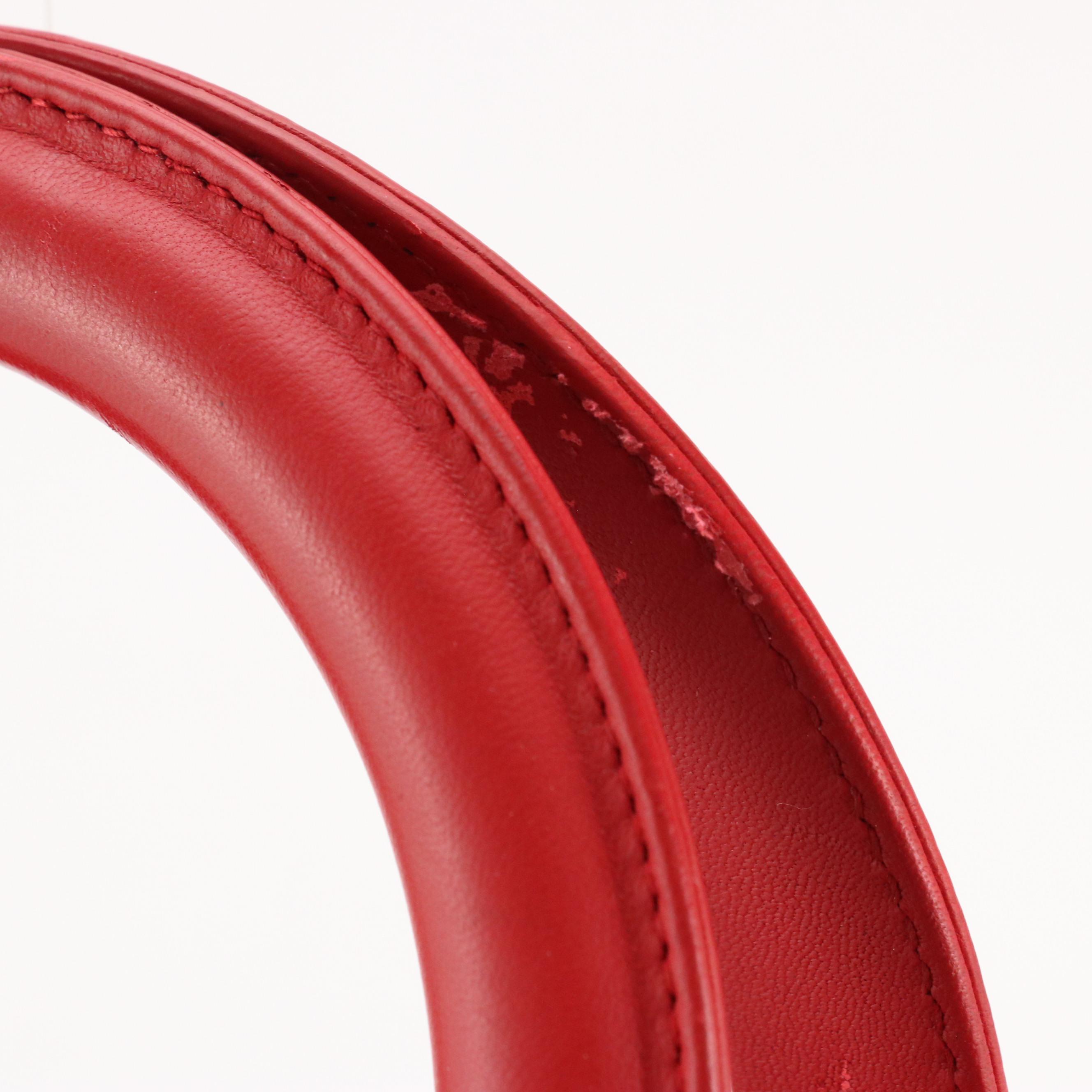 Christian Dior Large Lady Dior Two-Way Handbag in Cannage Quilted Lambskin