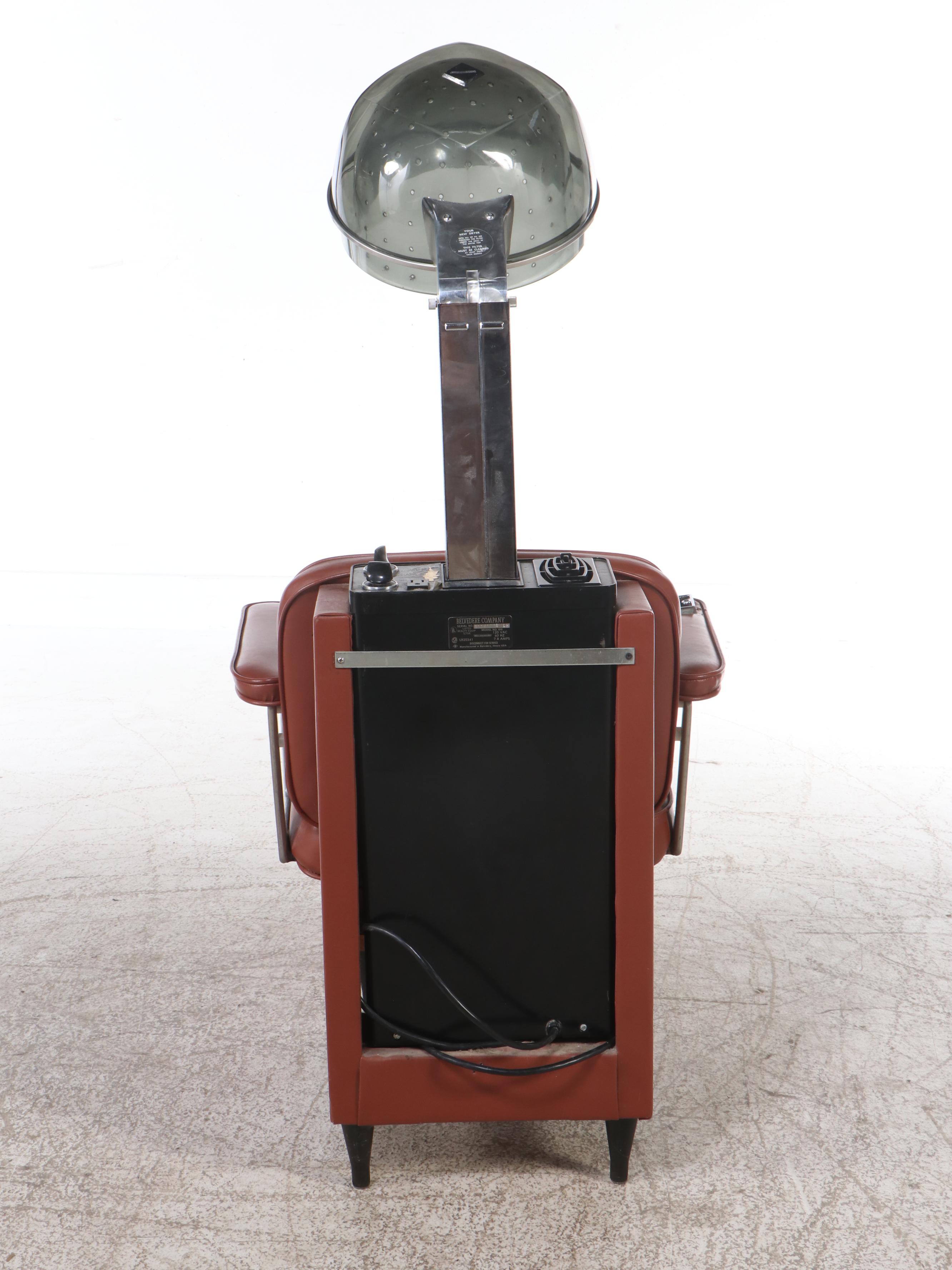 Vintage Vinyl Salon Dryer Chair, Mid to Late 20th Century