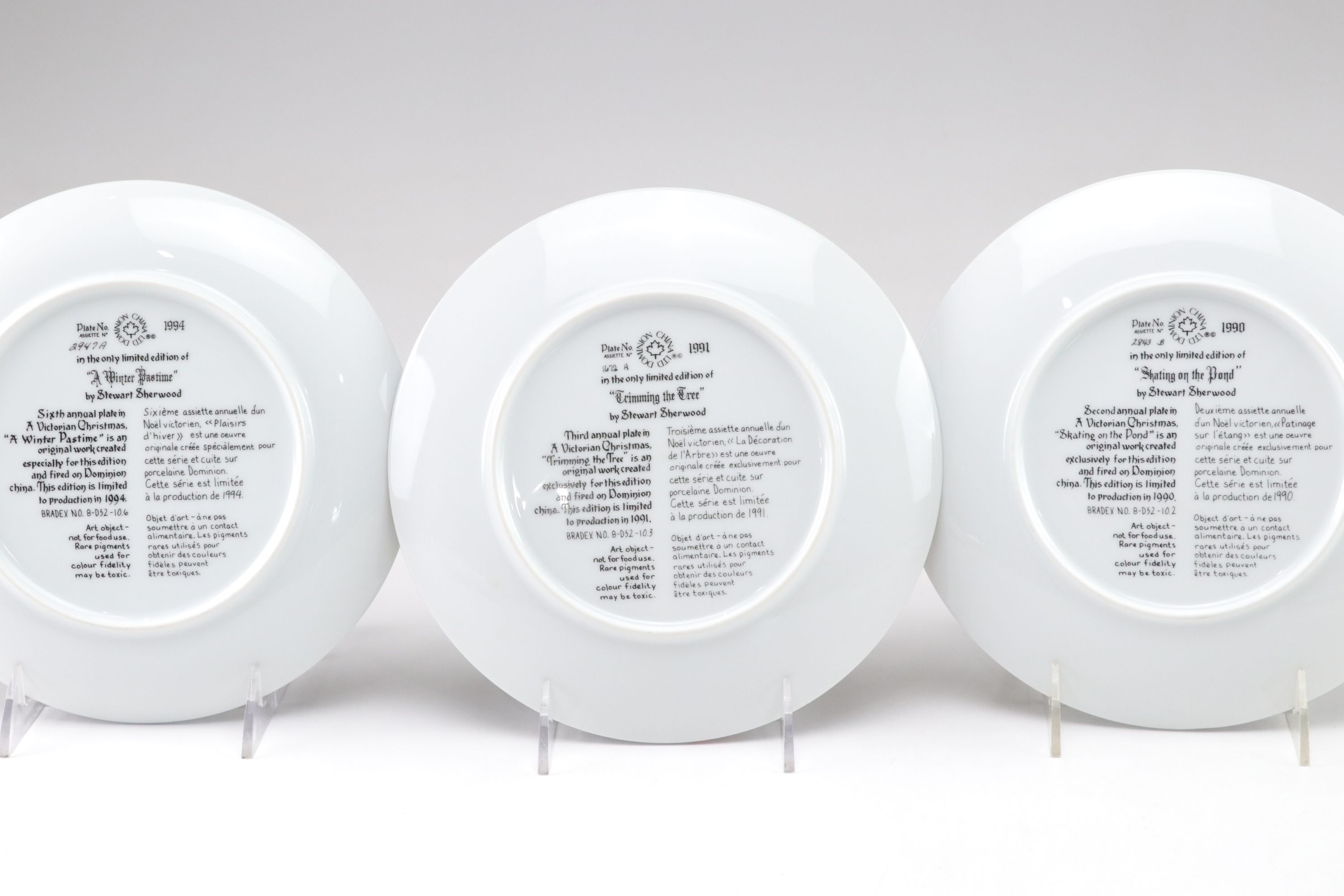 Stewart Sherwood, D'Arceau-Limoges, Thomas Kinkade & More Christmas Plates