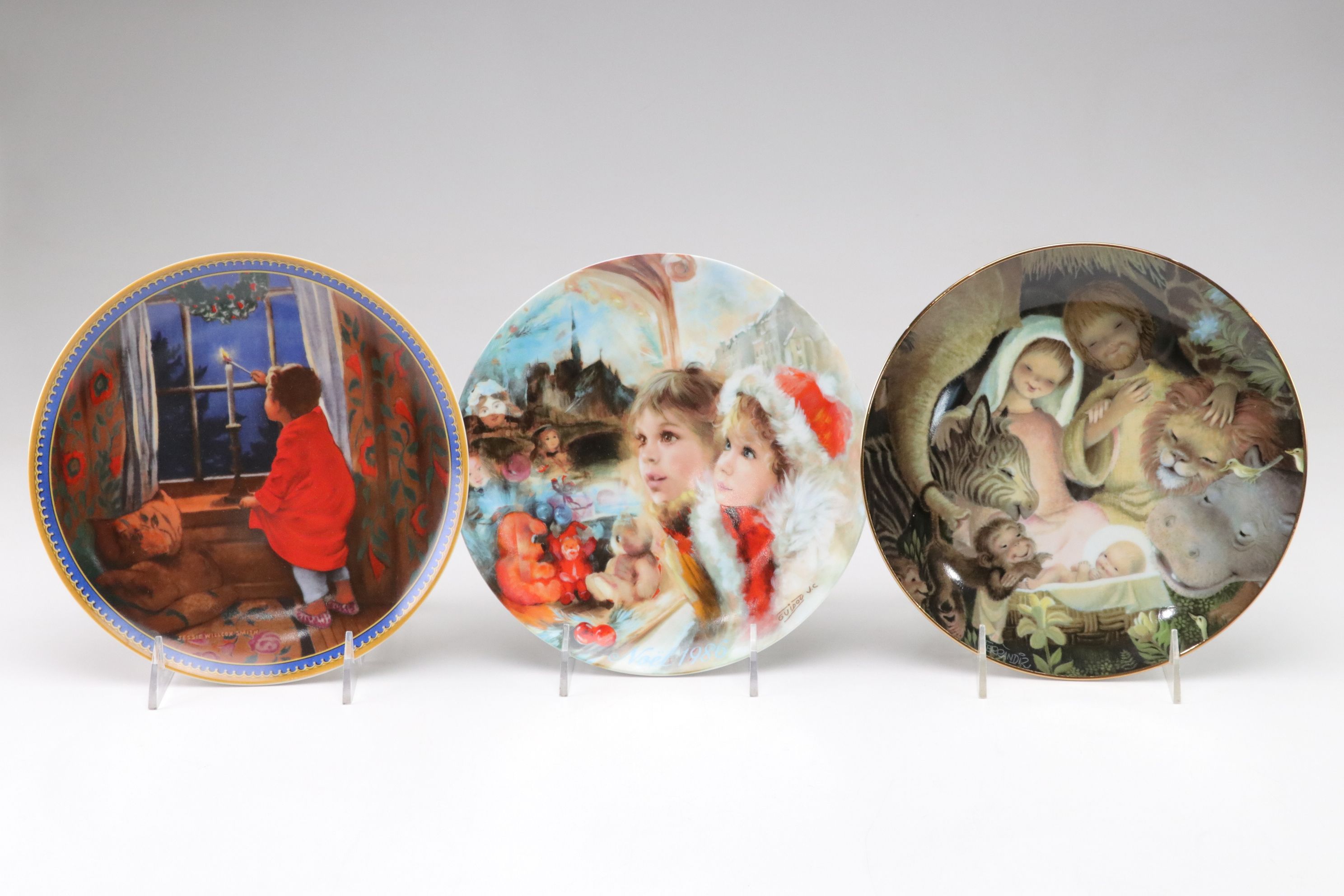 Stewart Sherwood, D'Arceau-Limoges, Thomas Kinkade & More Christmas Plates