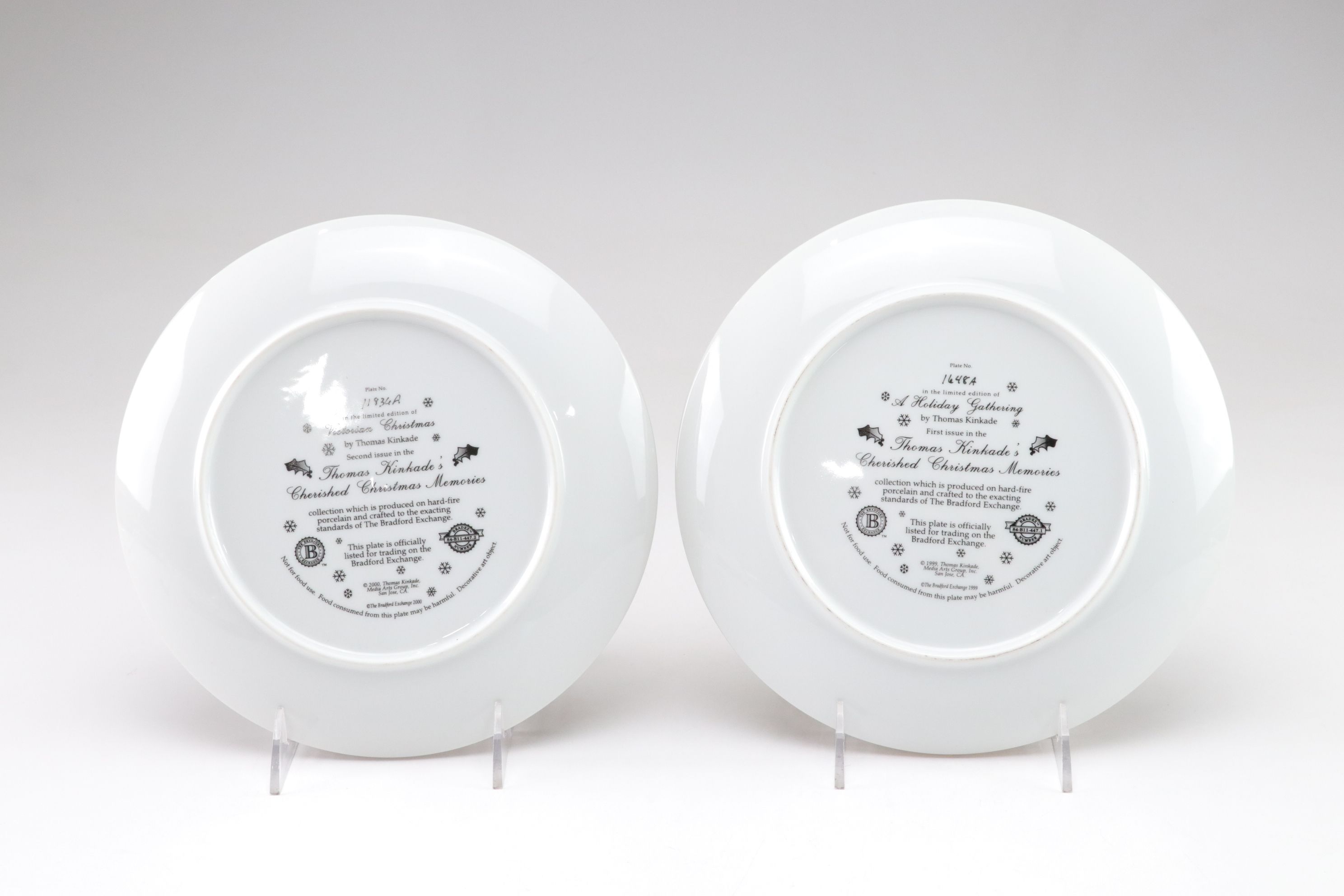 Stewart Sherwood, D'Arceau-Limoges, Thomas Kinkade & More Christmas Plates