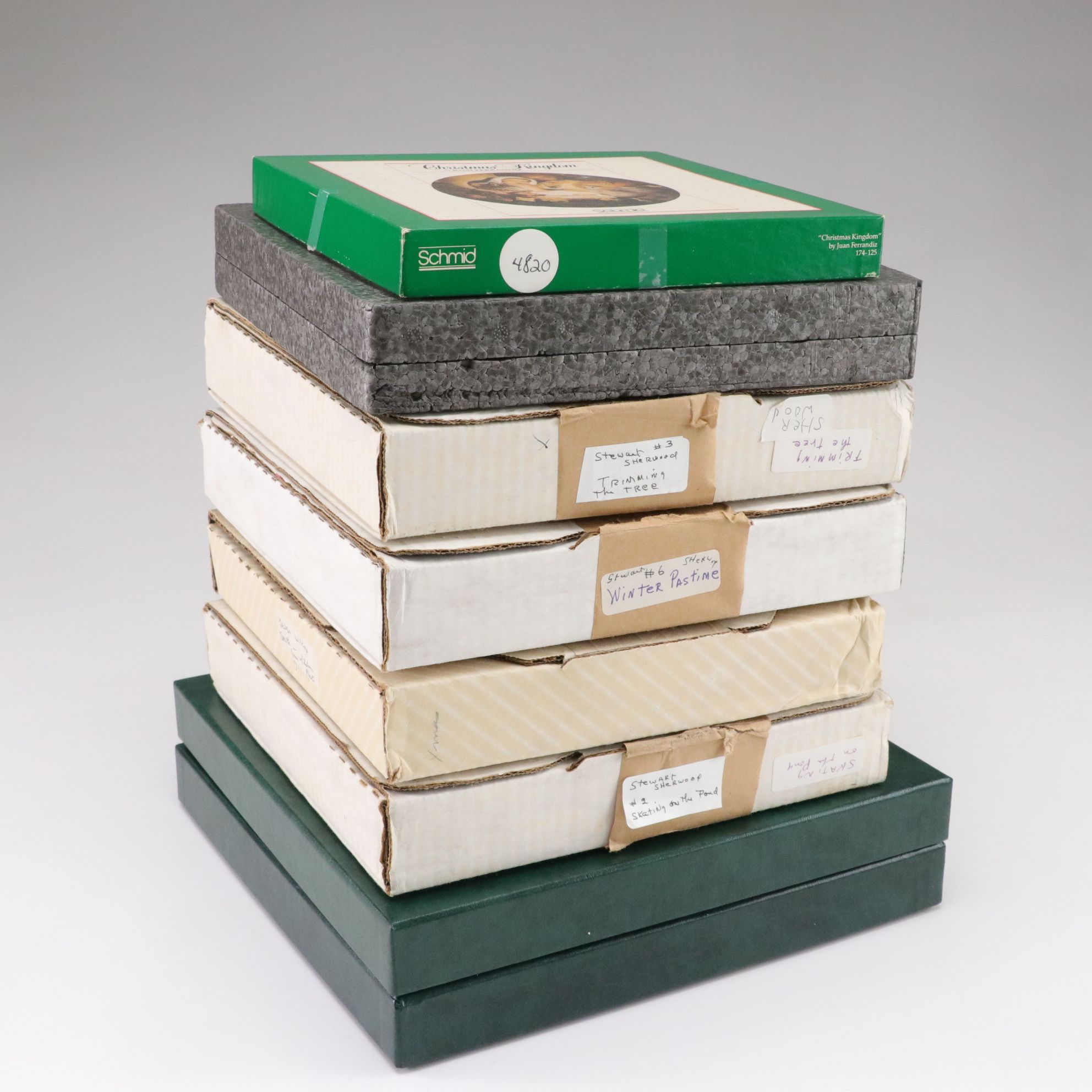 Stewart Sherwood, D'Arceau-Limoges, Thomas Kinkade & More Christmas Plates