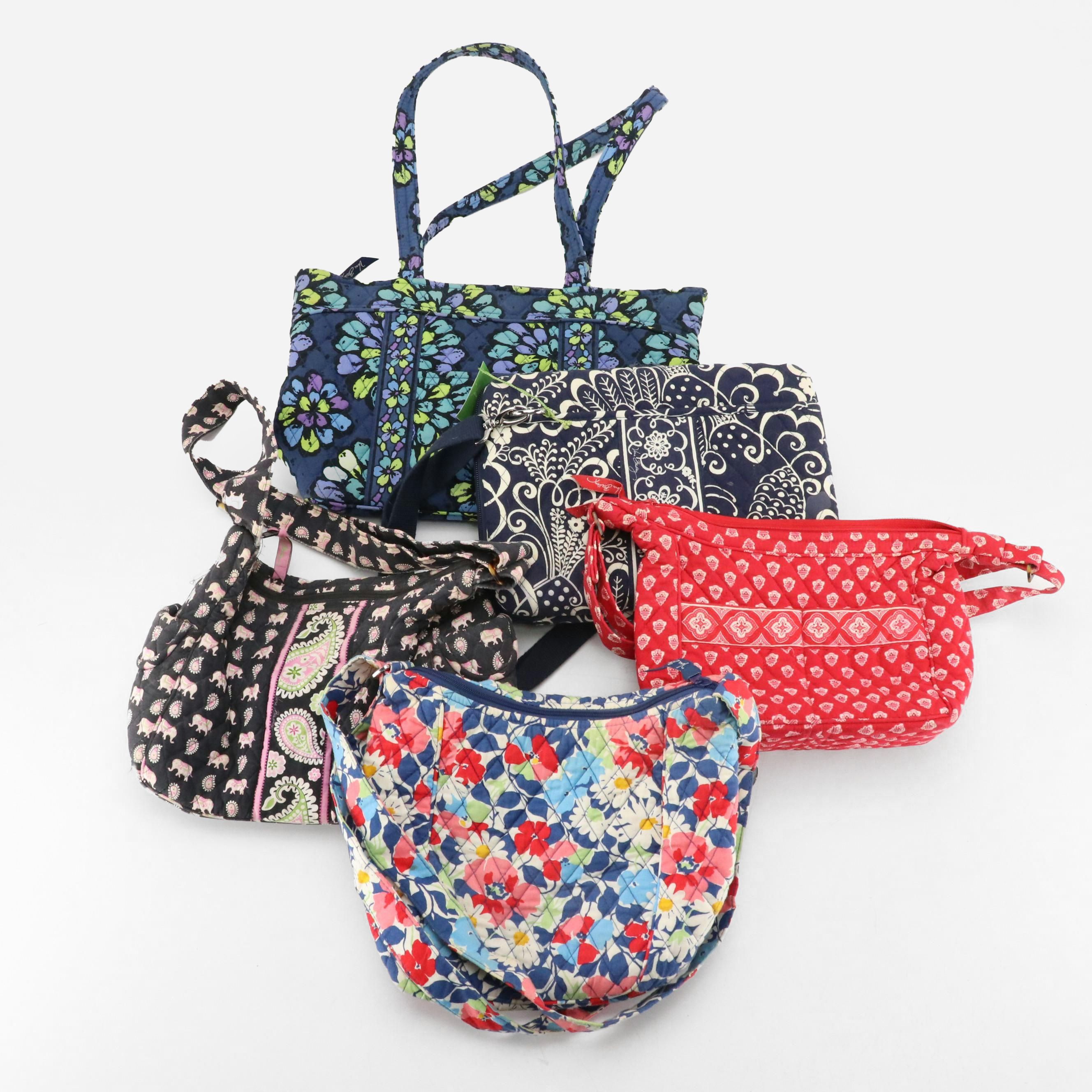 Vera Bradley Mini Laptop Case, Crossbody and Shoulder Bags in Patterned Cotton