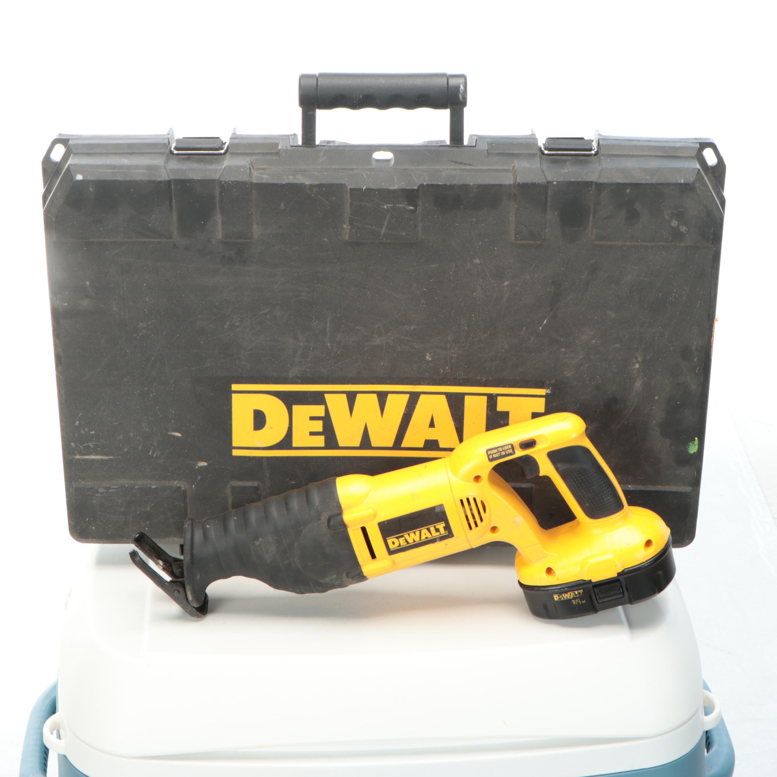 DeWalt DWE6423 Orbit Sander, DC759 Cordless Drill with Trowels and More Tools