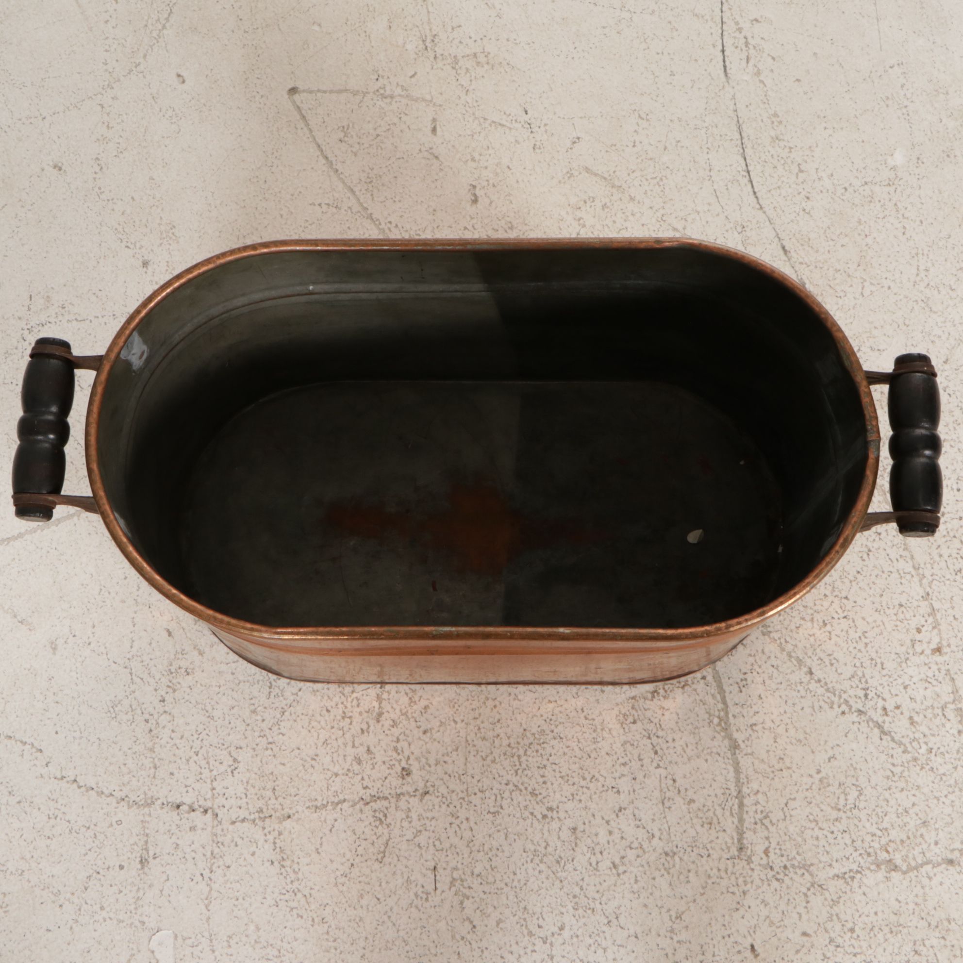 Copper Boiler Tub with Lid, 20th Century