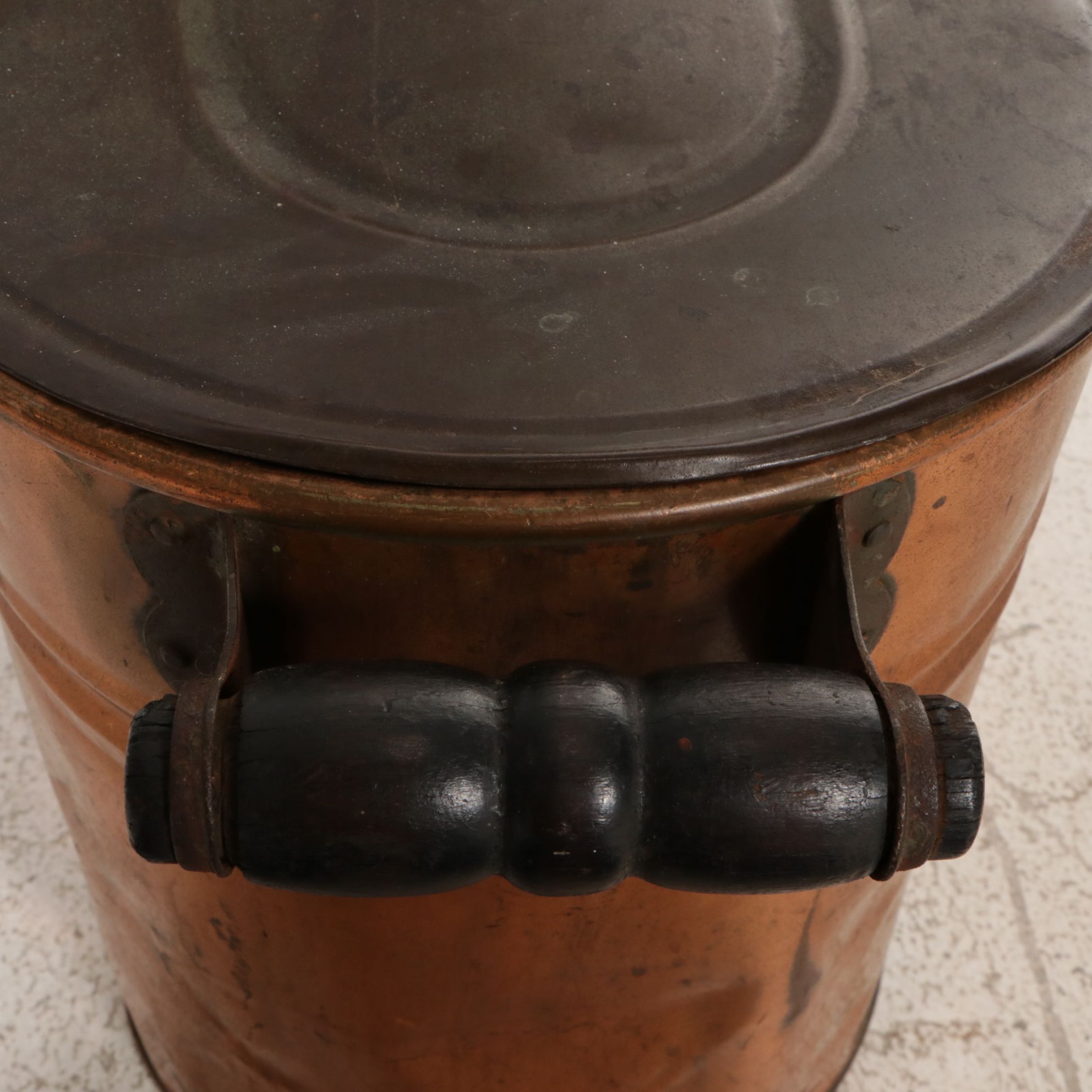 Copper Boiler Tub with Lid, 20th Century