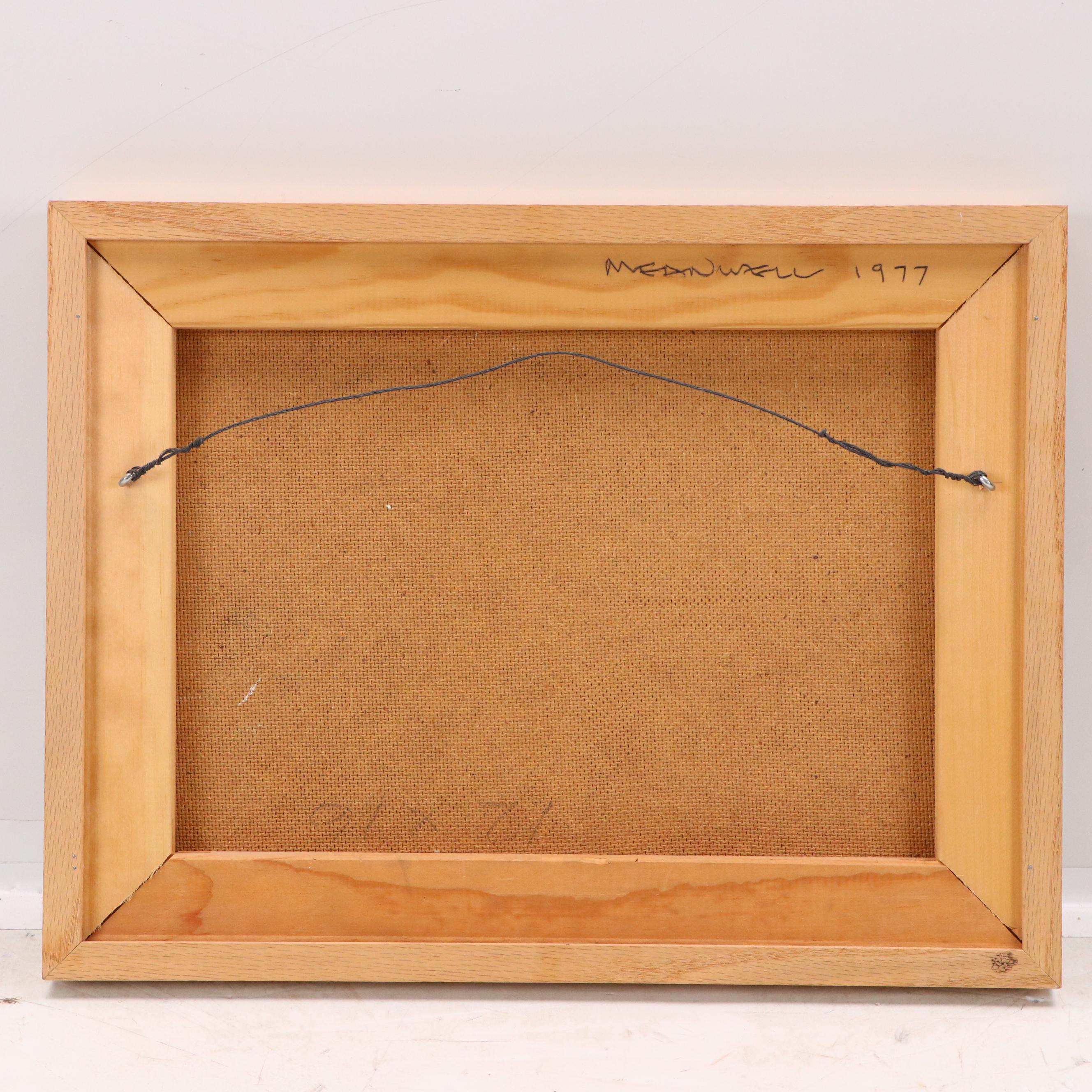 Jack Meanwell Impasto Oil Painting of Three Female Nudes, 1977