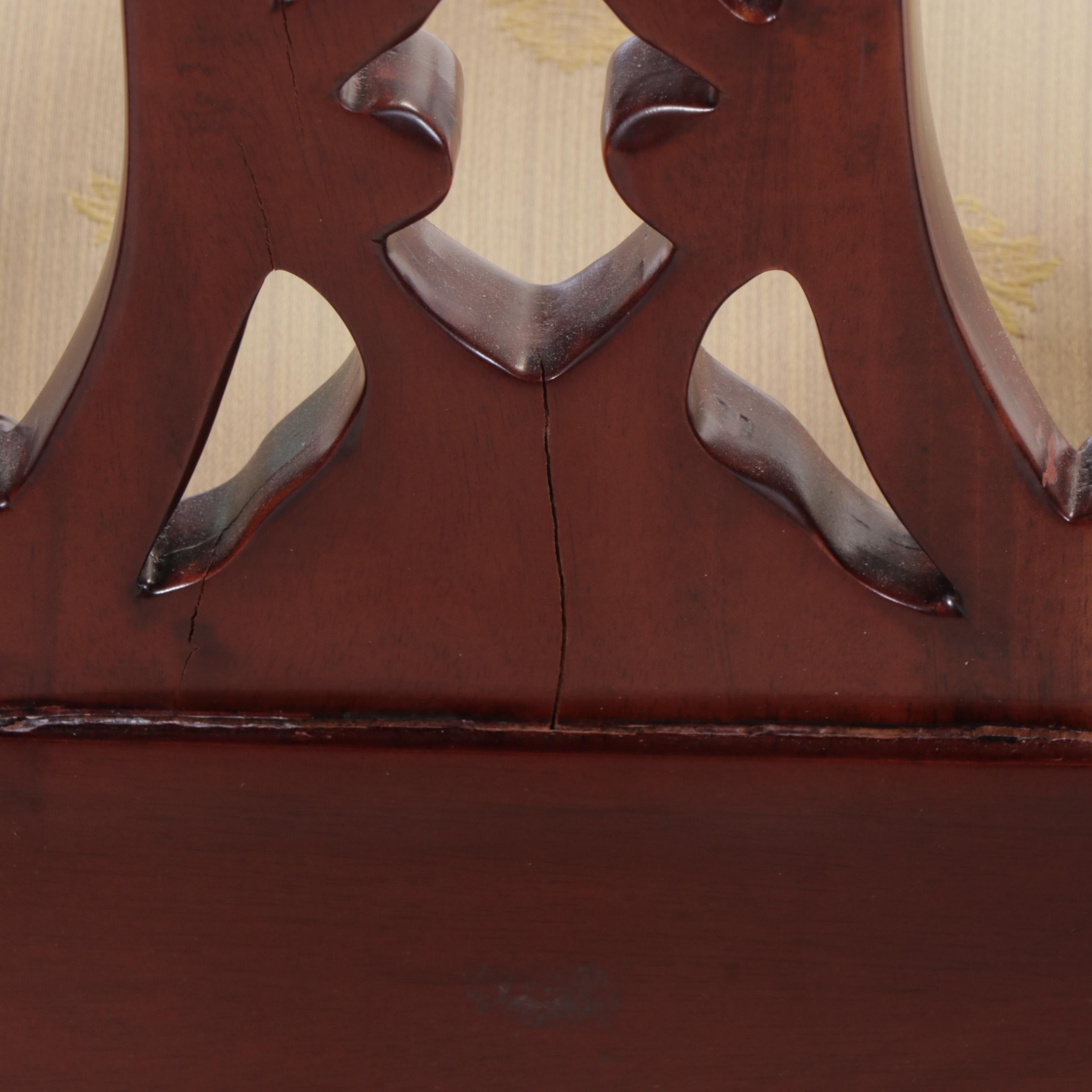 Set of Ten Chippendale Style Mahogany Dining Chairs