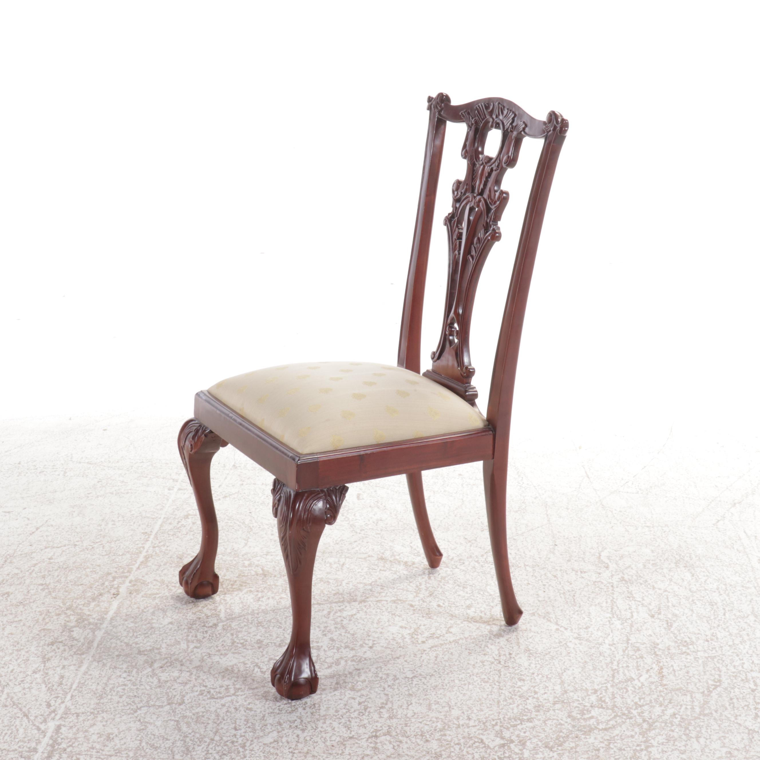 Set of Ten Chippendale Style Mahogany Dining Chairs