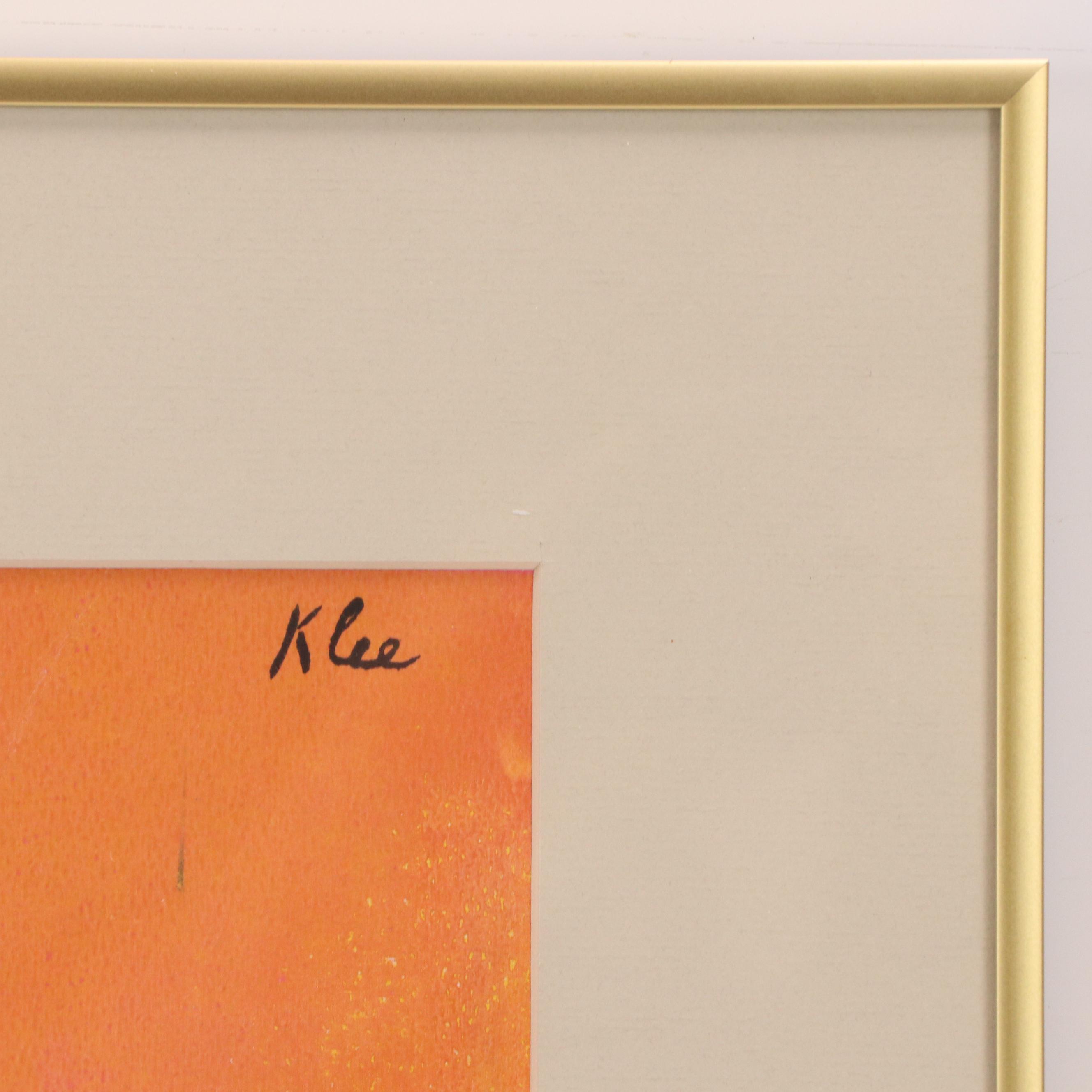 Serigraph After Paul Klee "Oriental Bliss," Mid-20th Century