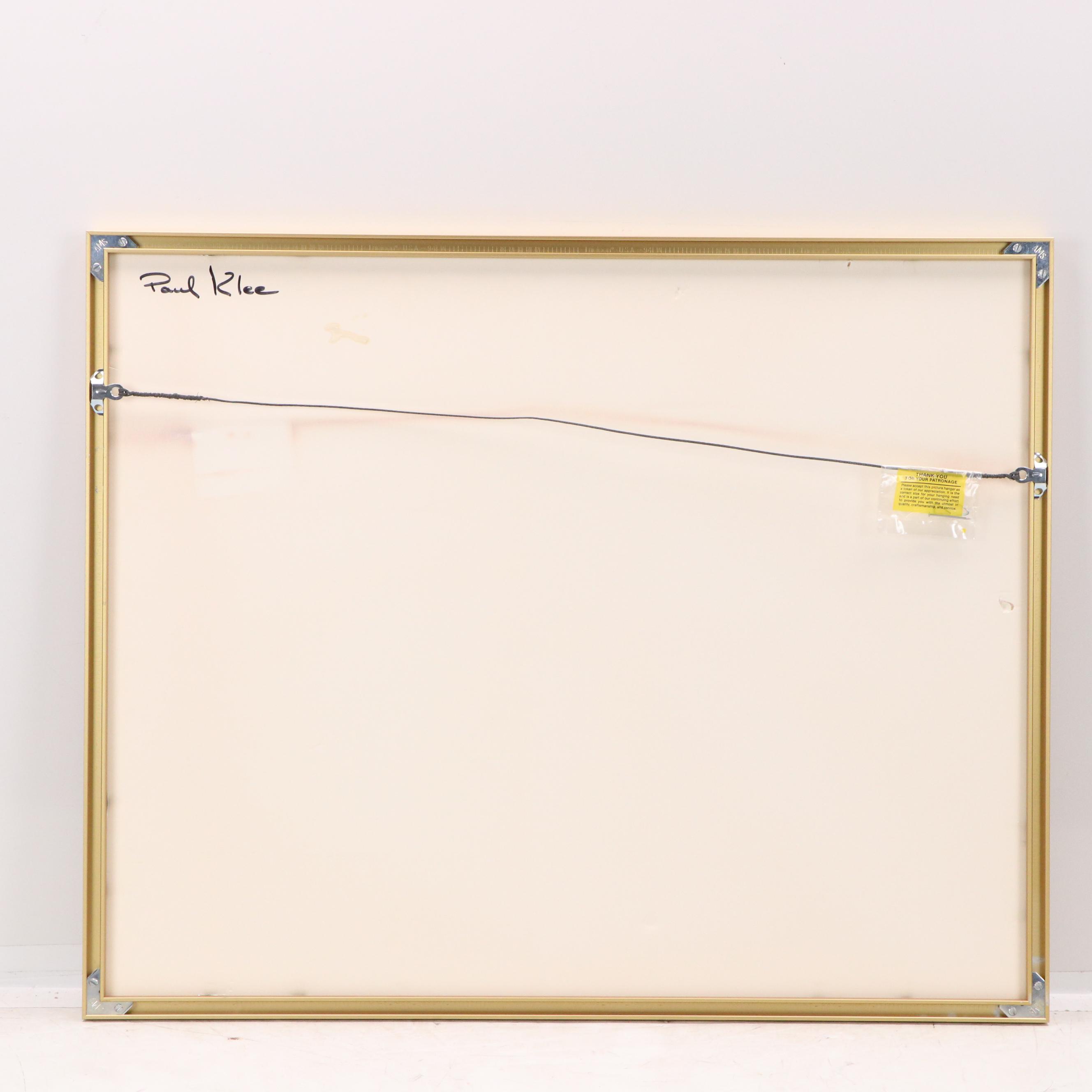 Serigraph After Paul Klee "Oriental Bliss," Mid-20th Century