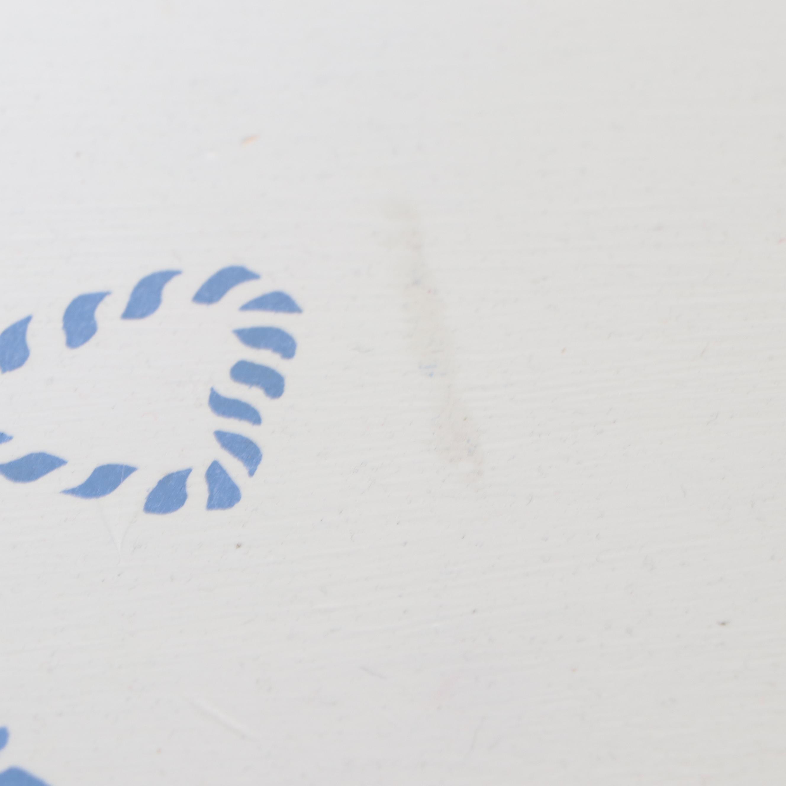 Lous XV Style Paint-Decorated Wood Desk and Chair