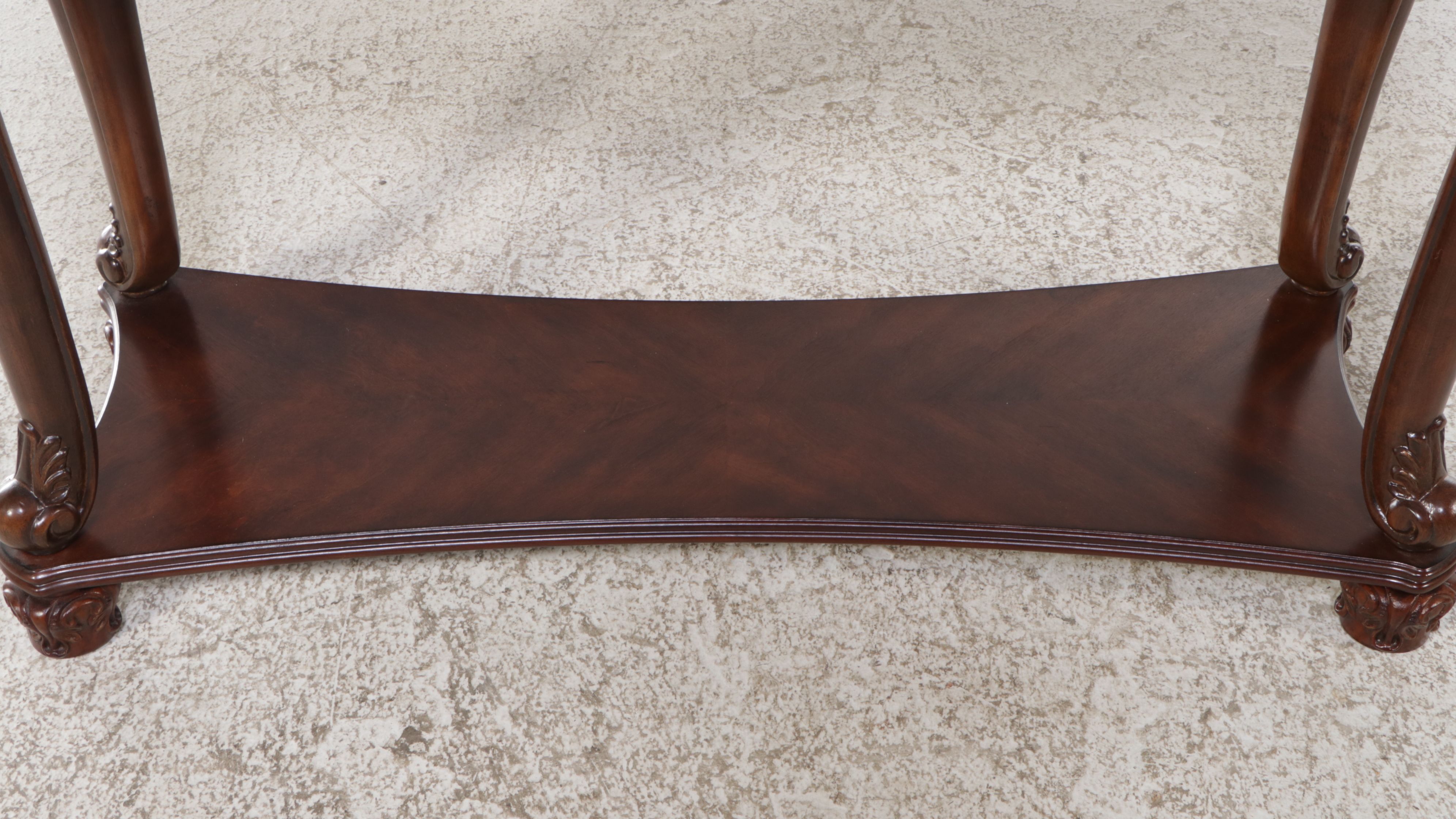 Chippendale Style Mahogany Finish Console Table