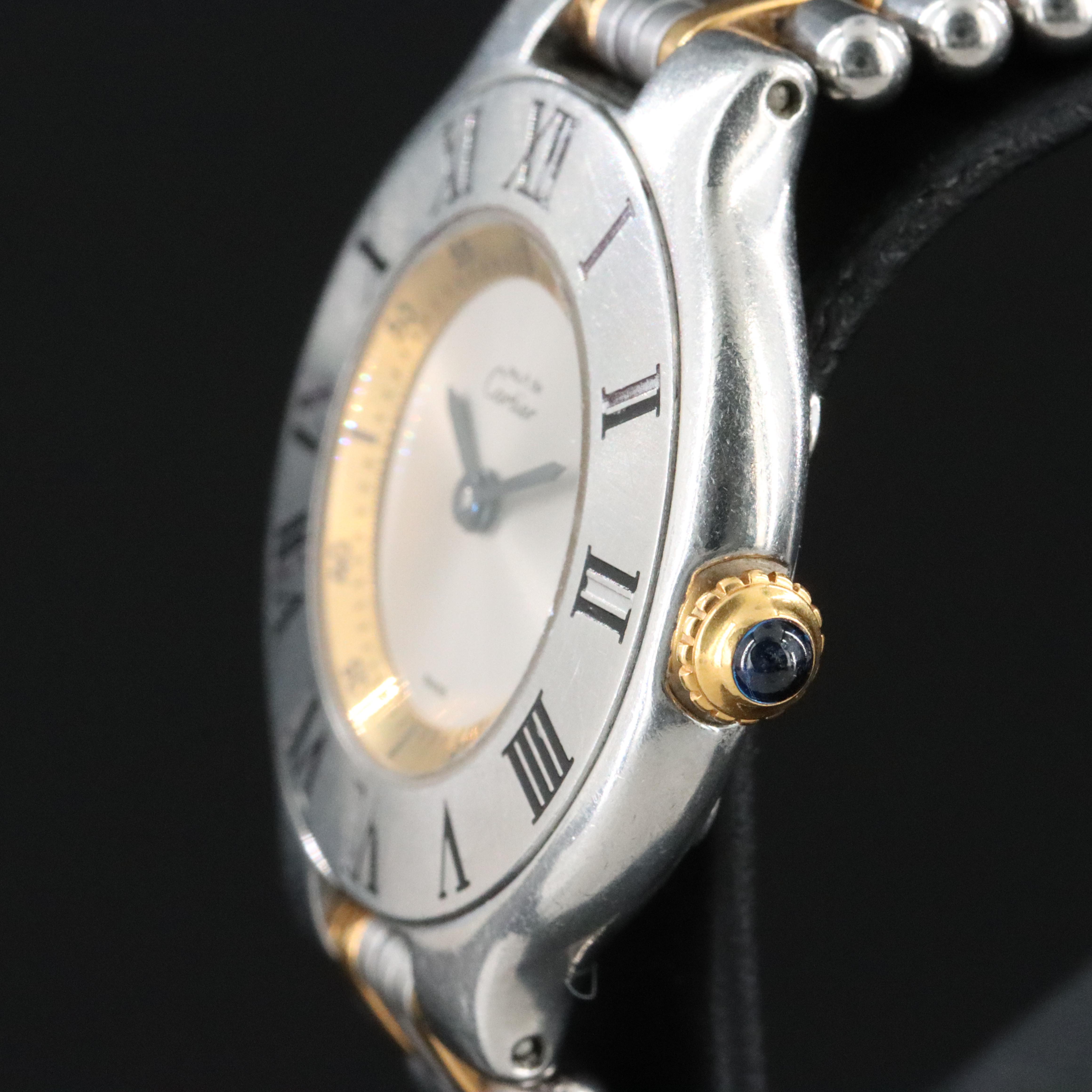 Cartier Must de Cartier 21 18Kt  and Stainless Steel Watch