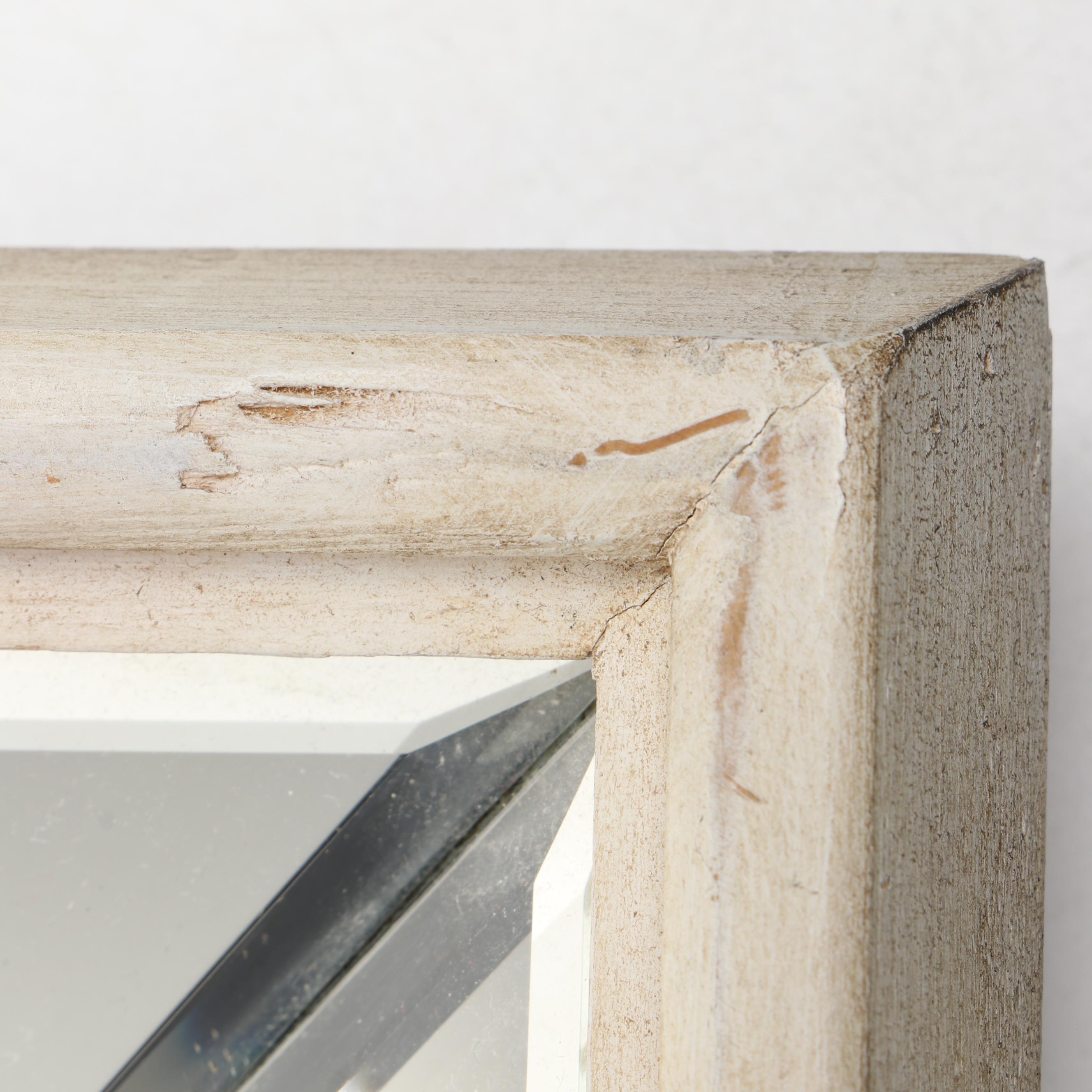 Wood Framed Mirrors with Foliage Art