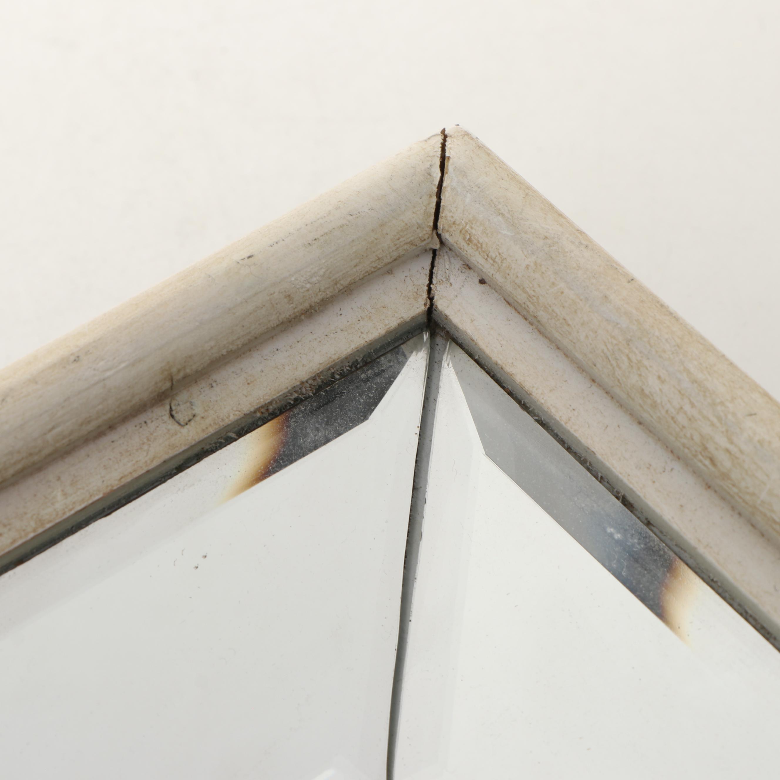 Wood Framed Mirrors with Foliage Art